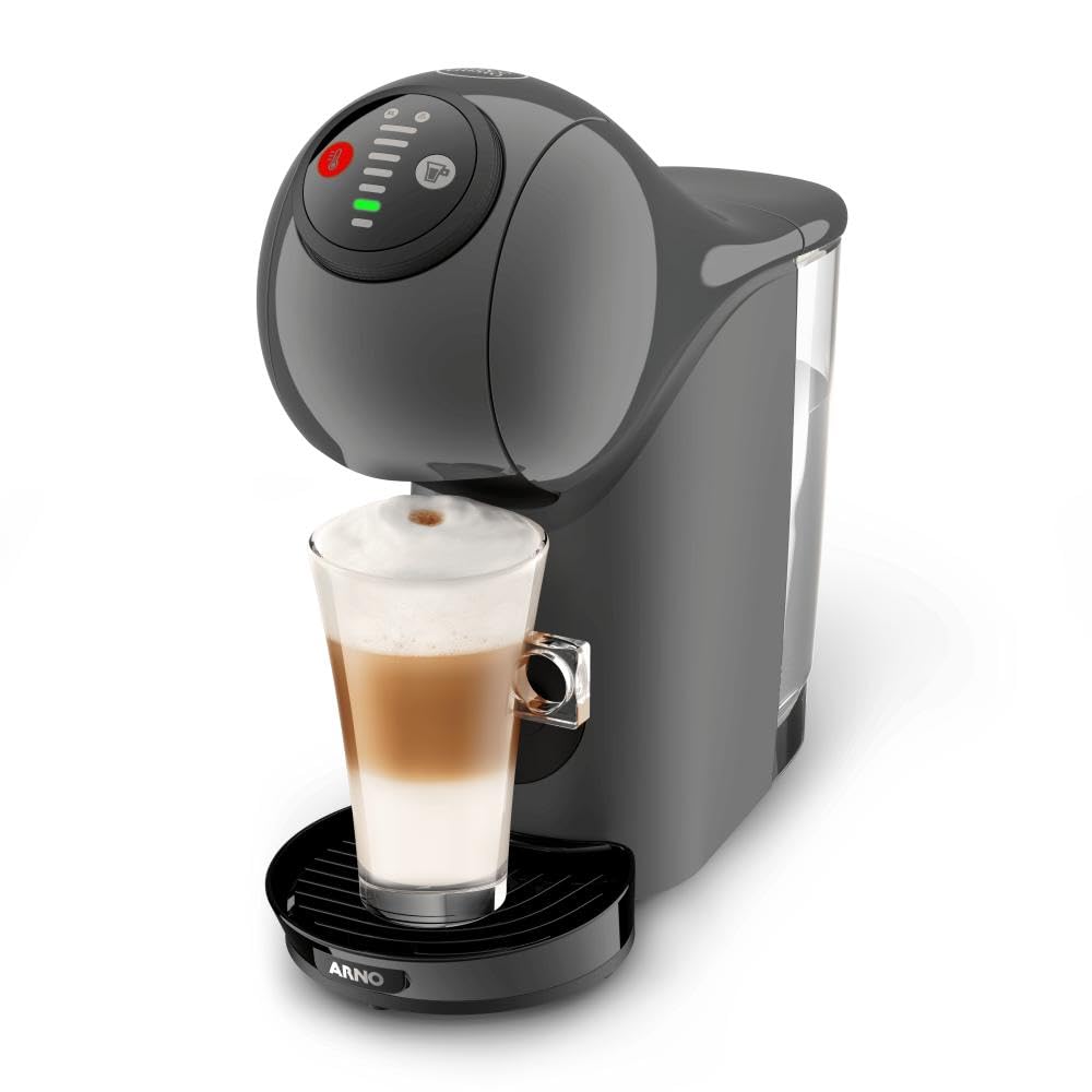 Cafeteira Arno Nescafé Dolce Gusto Genio S Basic Grafite DGS5 Multibebidas 15 Bar Função XL Tanque Removível Eco Mode 110V