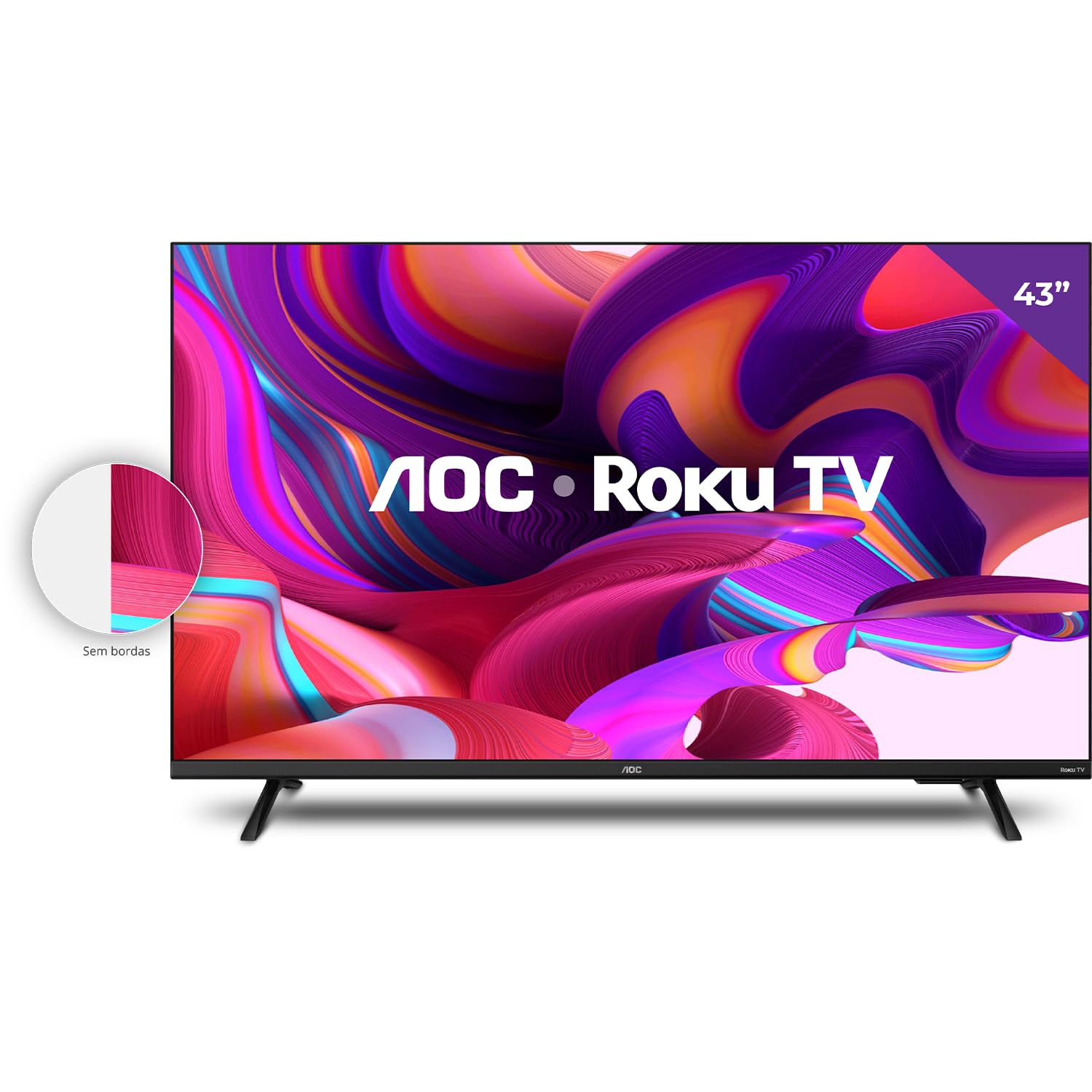 Smart TV AOC 43S5135/78G 43 polegadas Full HD Roku TV