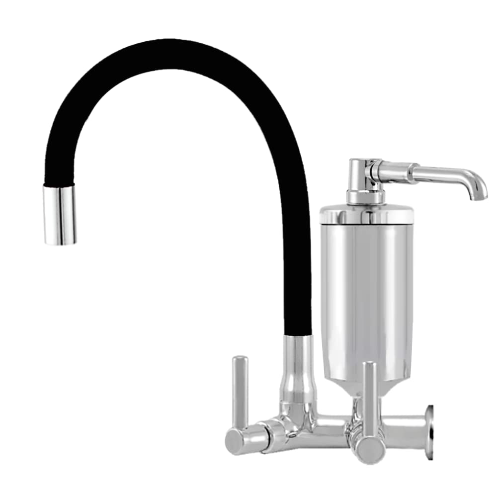 Alpha Torneira Filtro de Cozinha Parede Flexível Preta C-72