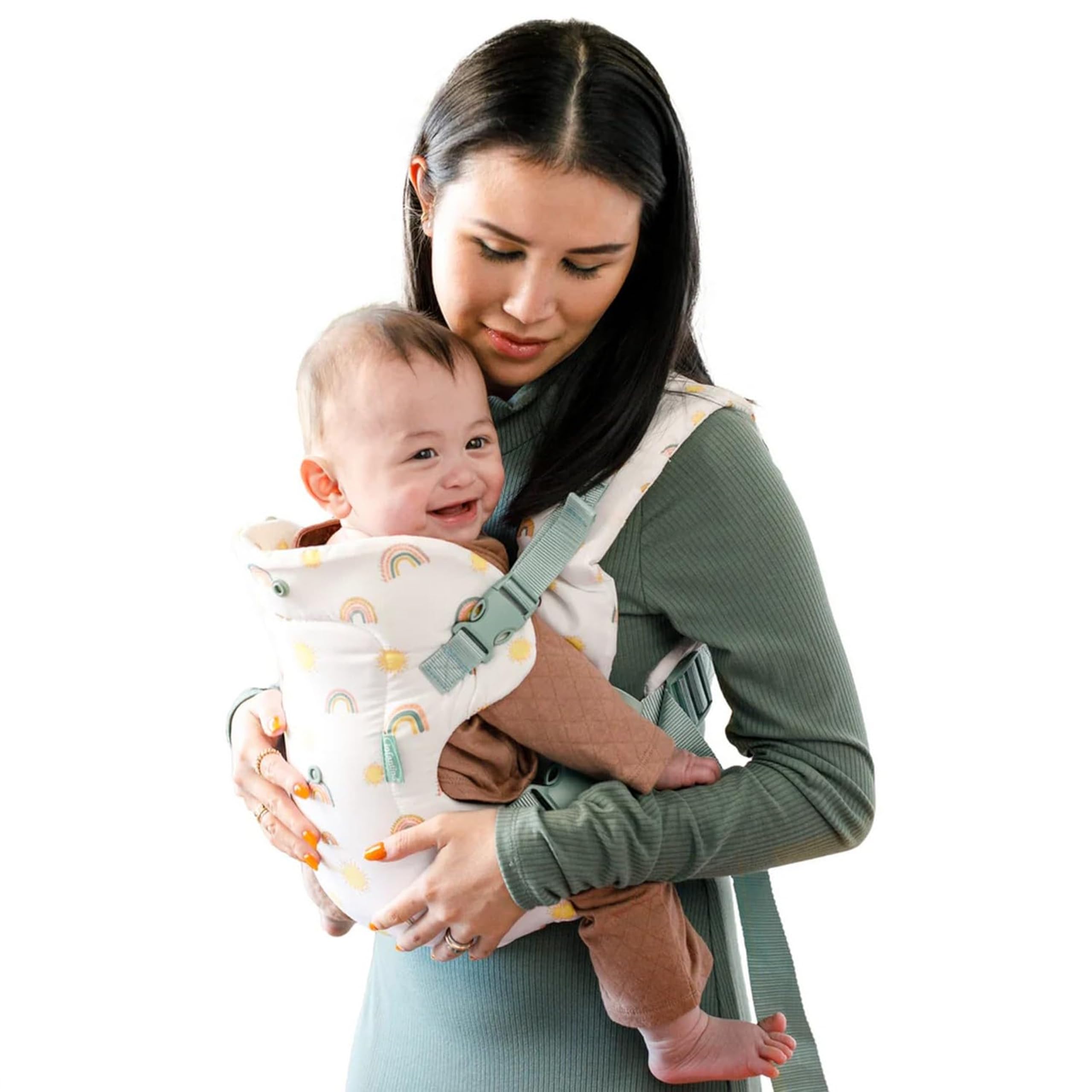 Infantino Suporte flip Advanced 4 em 1 – ergonômico, conversível, virado para dentro e para fora, frente e verso para recém-nascidos e bebês