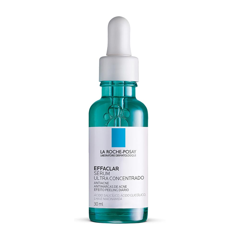 La Roche-Posay Effaclar Sérum Ultra Concentrado 15ml Sérum Antiacne, Reduz Espinhas, Cravos, Marcas de Acne e Poros Visíveis