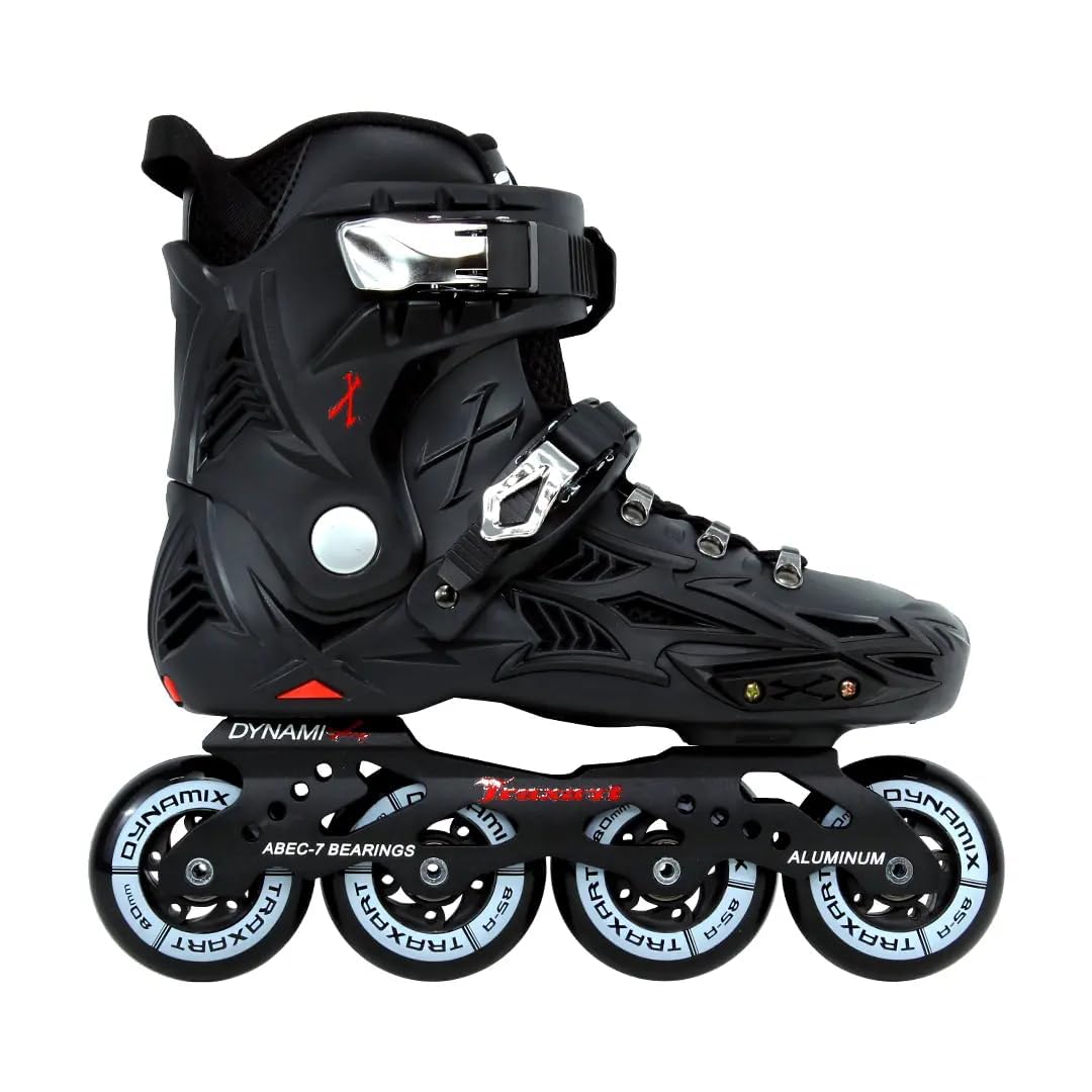 Patins Inline Traxart Dynamix V2 com Rodas 80 mm e Rolamentos ABEC-7