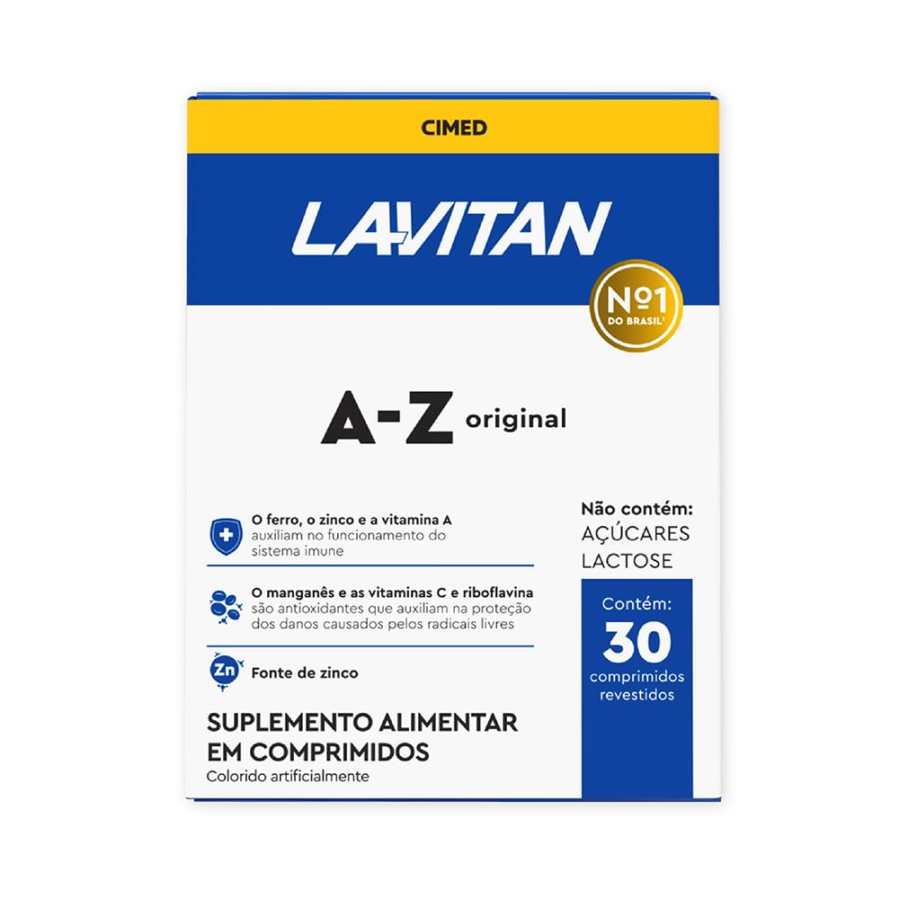 Multivitamínico Lavitan A-Z com 30 Comprimidos
