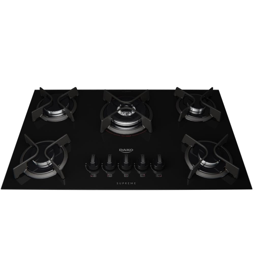 Cooktop Dako 5 Bocas Supreme Preto Bivolt