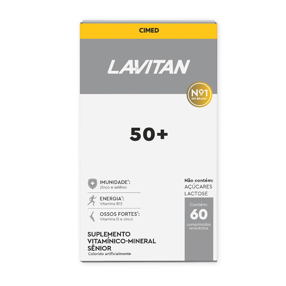 Multivitamínico Lavitan 50+ com 60 Comprimidos