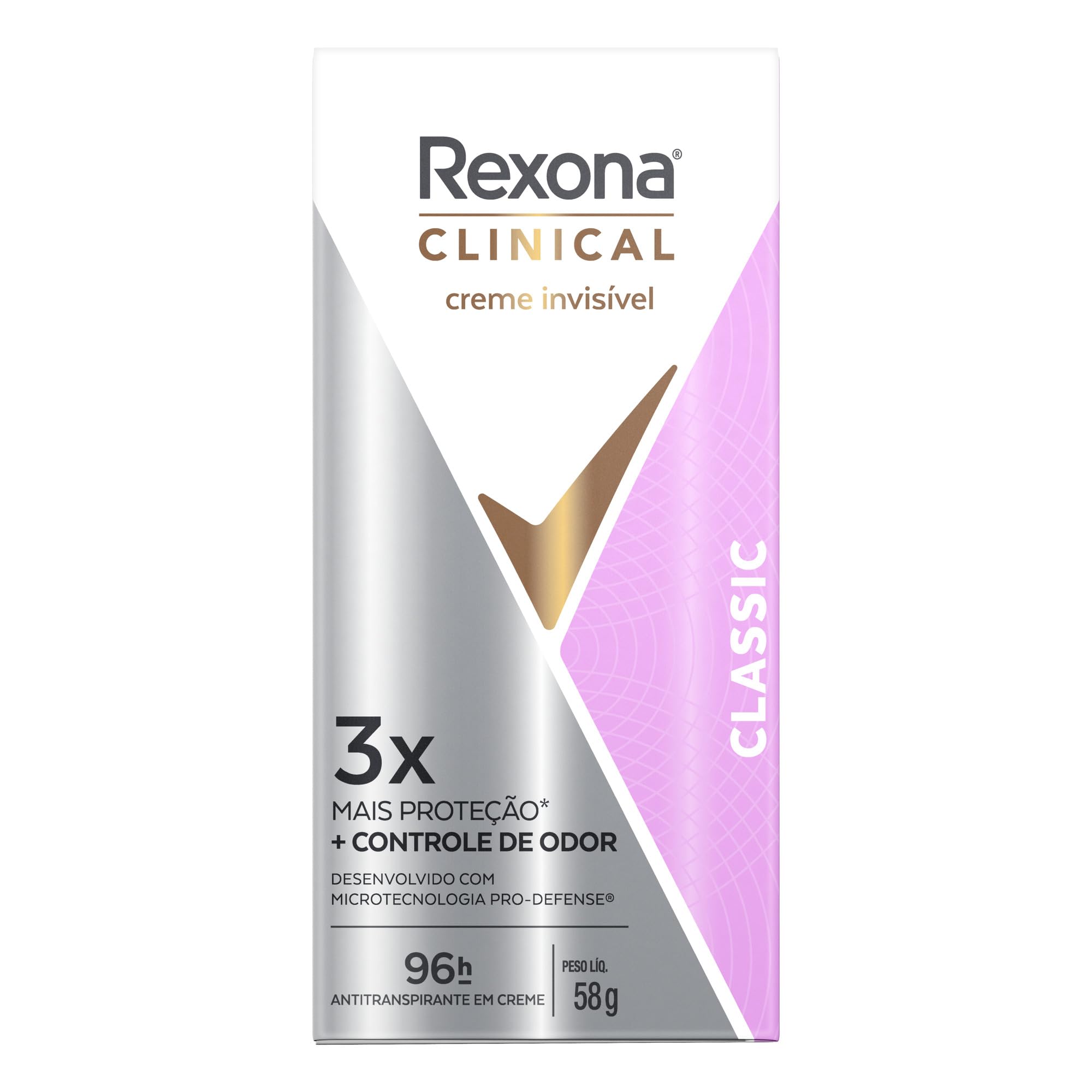 Rexona Clinical Antitranspirante Creme Classic 58G