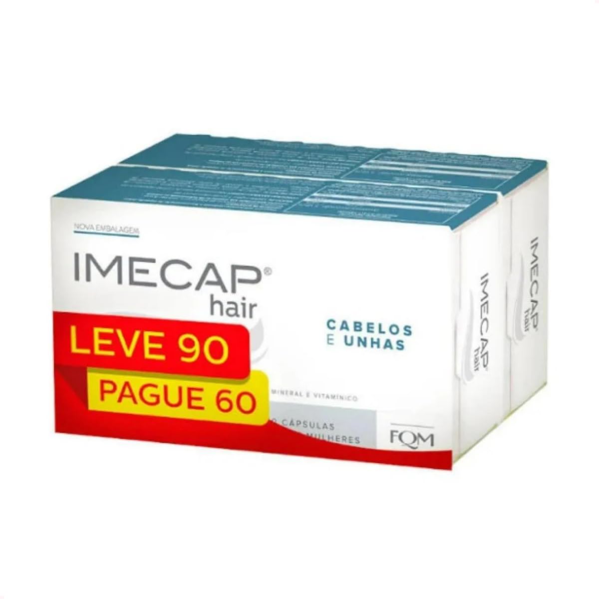 Imecap Hair Leve 90 cápsulas, Pague 60