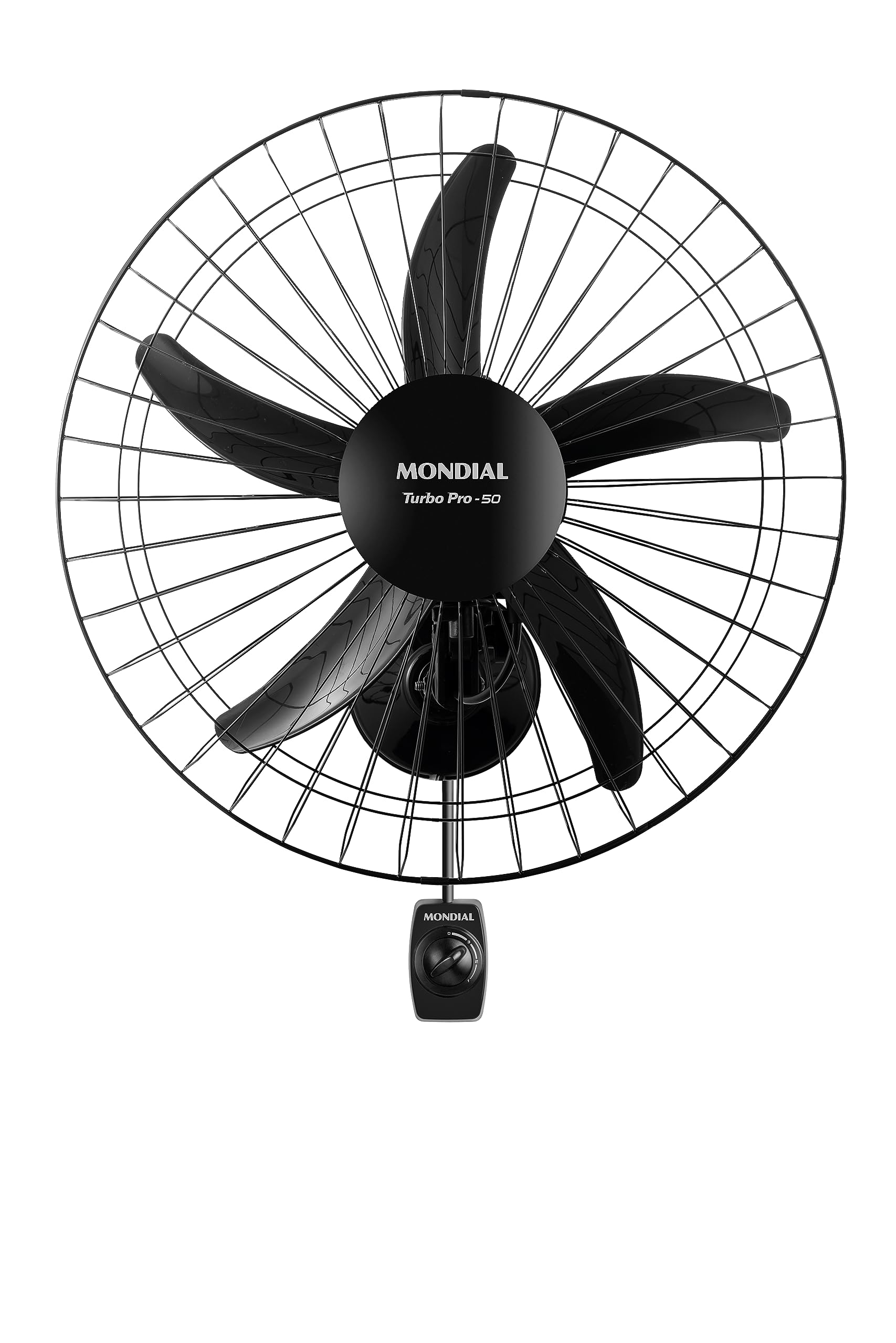 MONDIAL Ventilador de Parede Turbo 50cm Pro 5 Pás, Preto, 150W, 110V - NVP-PRO-50