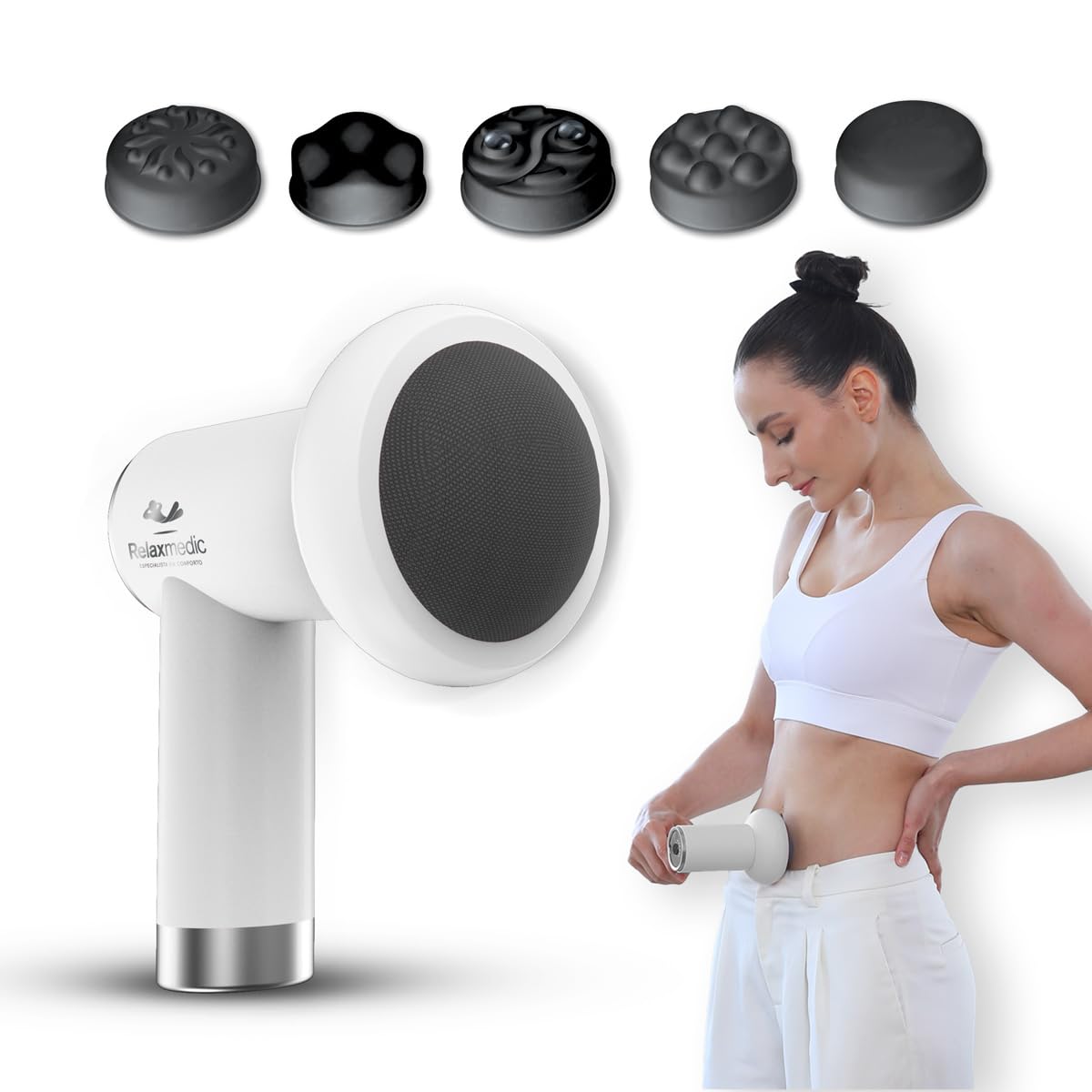Massageador Elétrico Portátil Corporal Orbit Touch sem Fio Relaxmedic