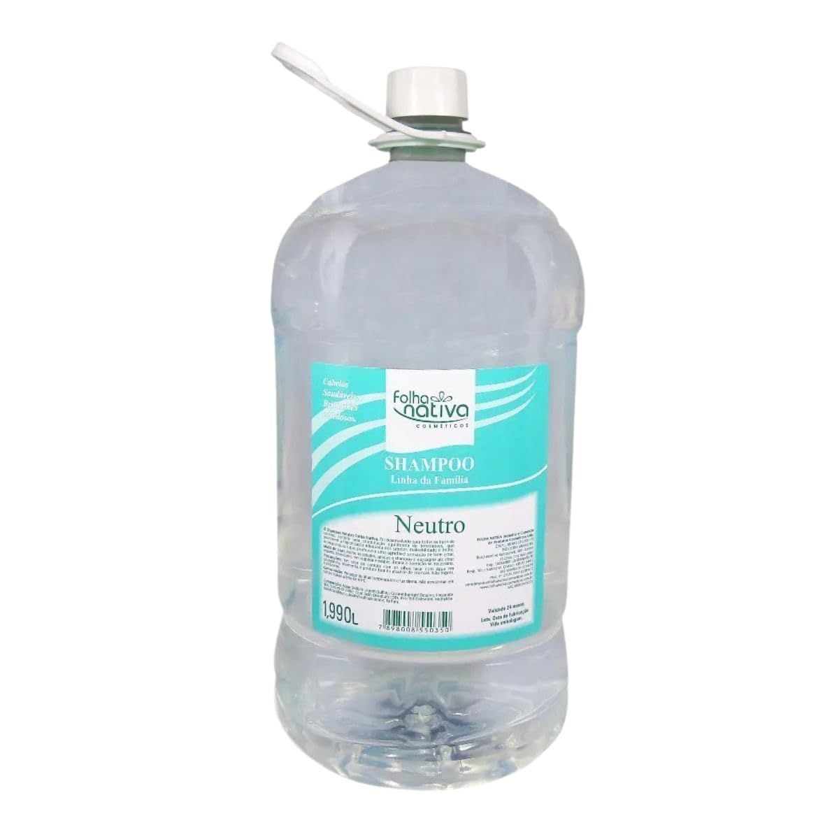 Shampoo Neutro Folha Nativa Profissional 1,990 Litros Vegano