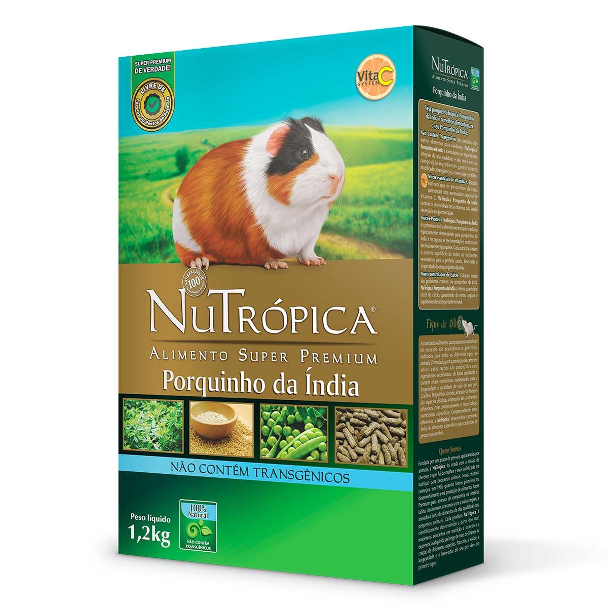 Nutrópica Ração Nutropica Porquinho Da India Natural Adulto 1.2Kg