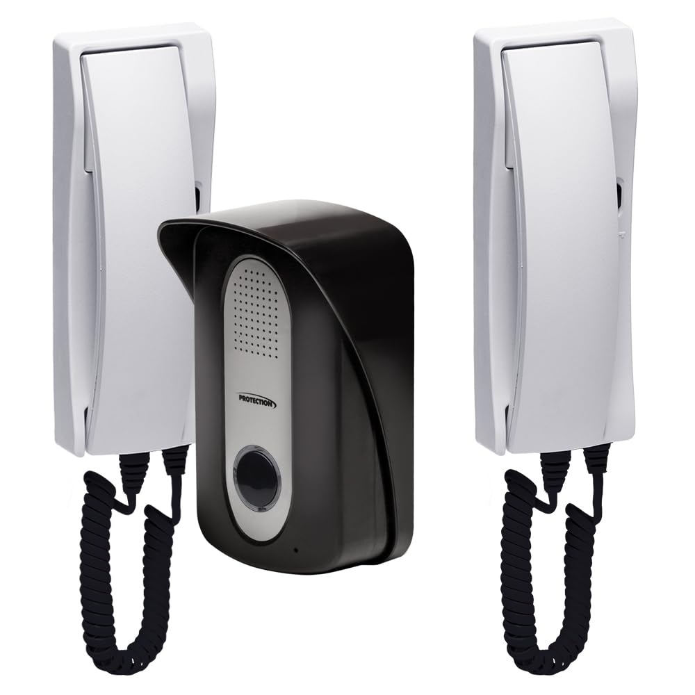 Porteiro Eletrônico Protection PT-270 com Extensão PT-275 Branco
