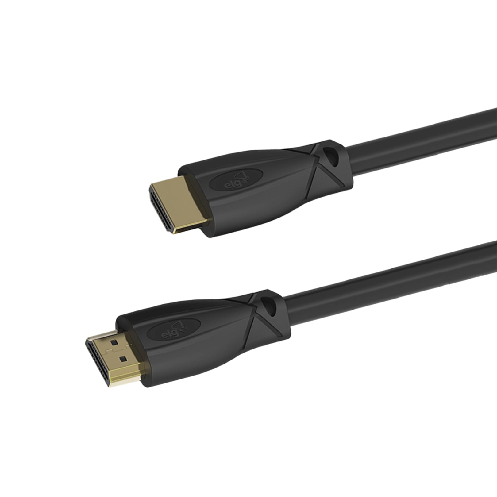 ELG HD4K25 Cabo HDMI 2.0, Áudio e Vídeo, 2,5 metros, 3D Ready 4K Ultra HD, 60Hz, 18Gbps, High Speed, Preto