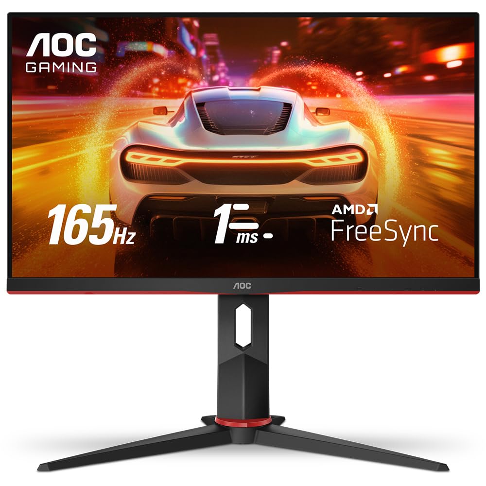 Monitor Gamer AOC Hero 24G2S/BK 24 Polegadas 165 Hz 1 ms com Ajuste de Altura
