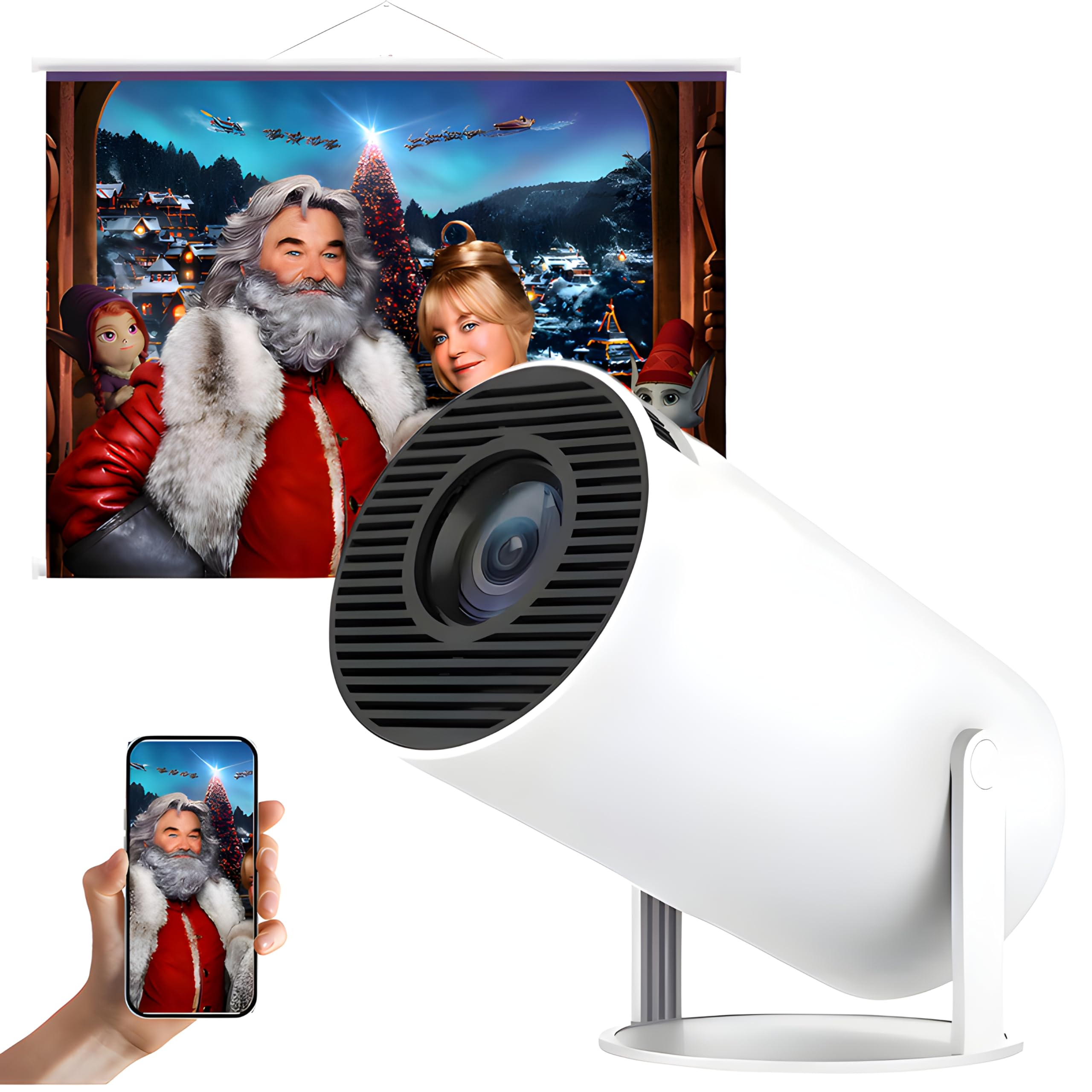 AOPVUI Mini Projetor Portátil HY300 com Android 11