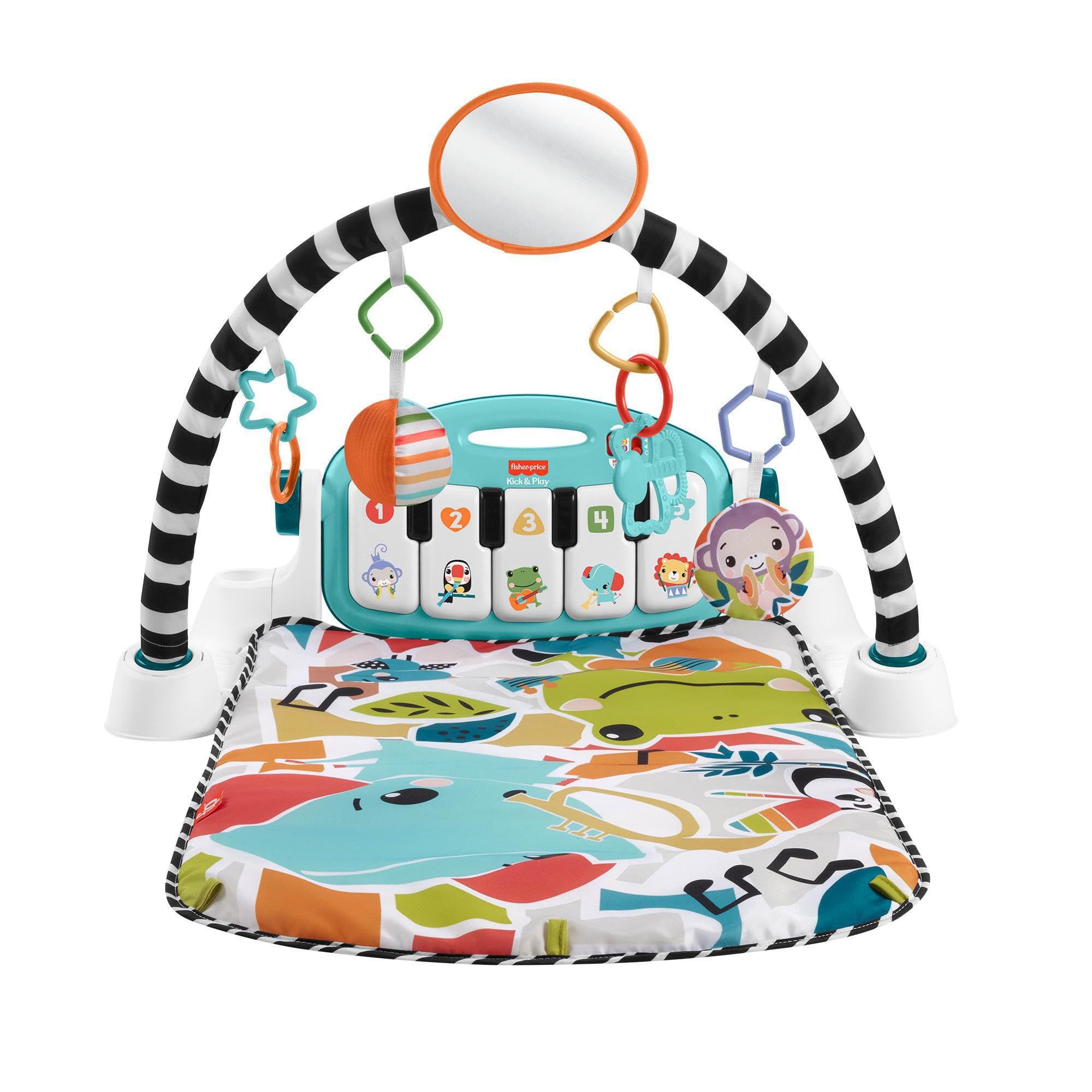 Fisher-Price Baby Ginásio para Bebês Pianinho Brilha e Cresce para crianças a partir de Recém nascidos