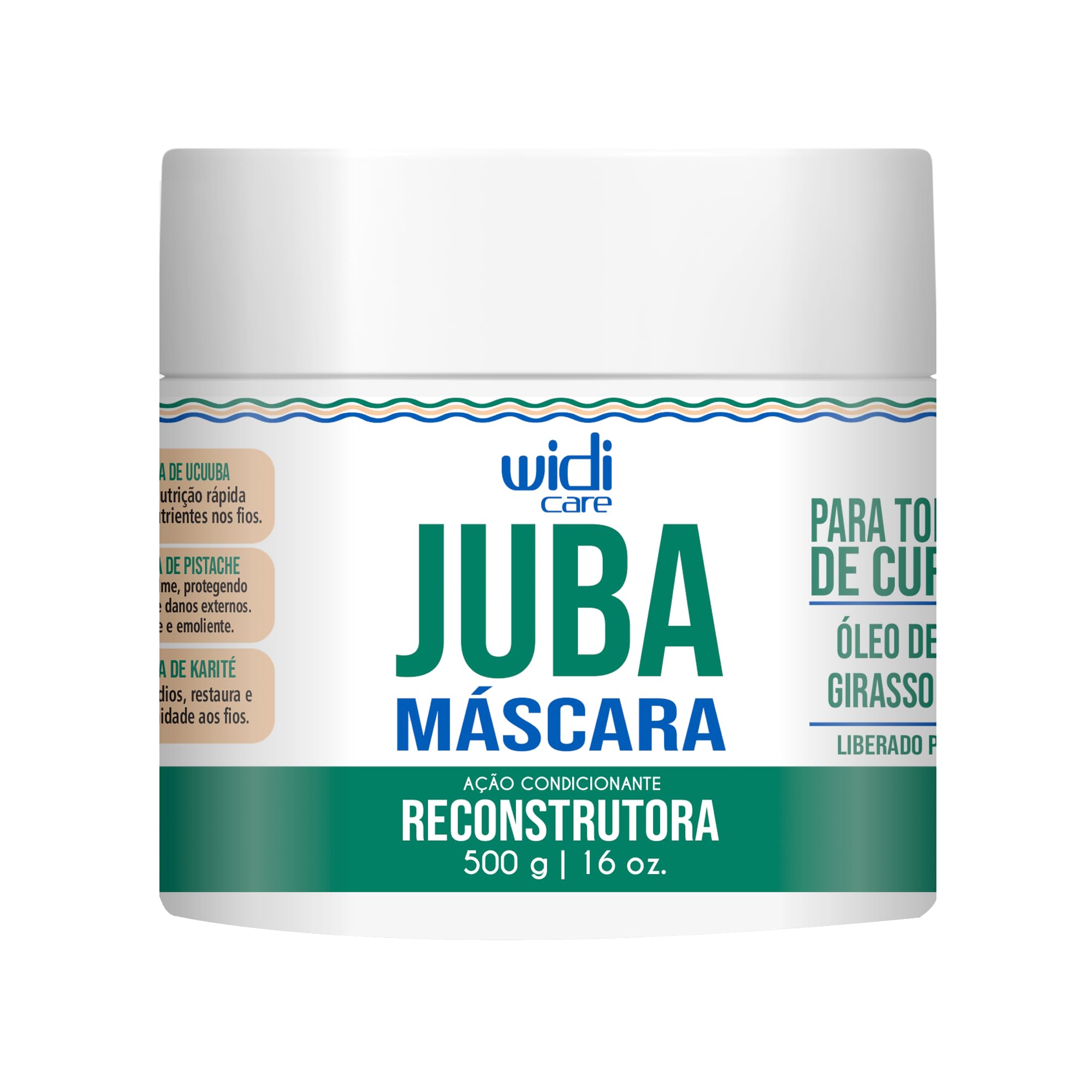 Widi Care Juba Máscara Reconstrutora 500g