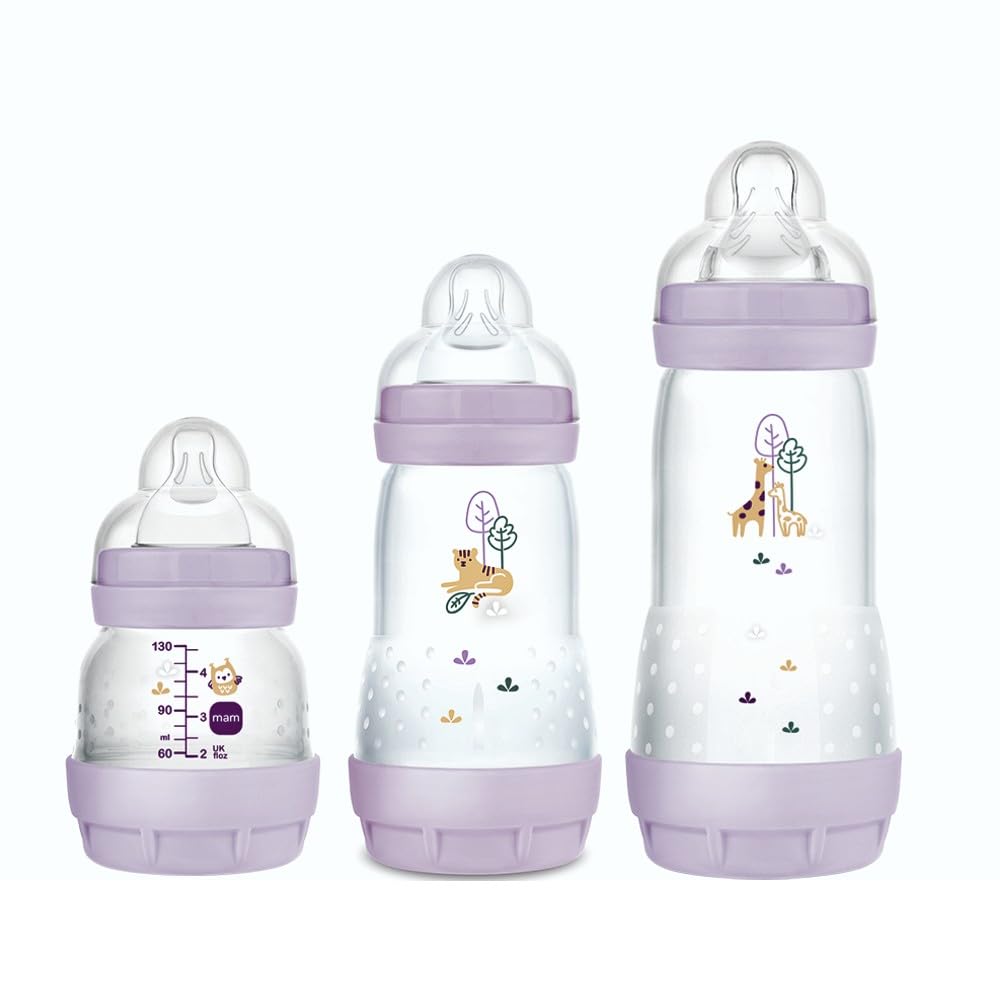 Kit com 3 Mamadeiras Easy Start 130 ml, 260 ml e 320 ml