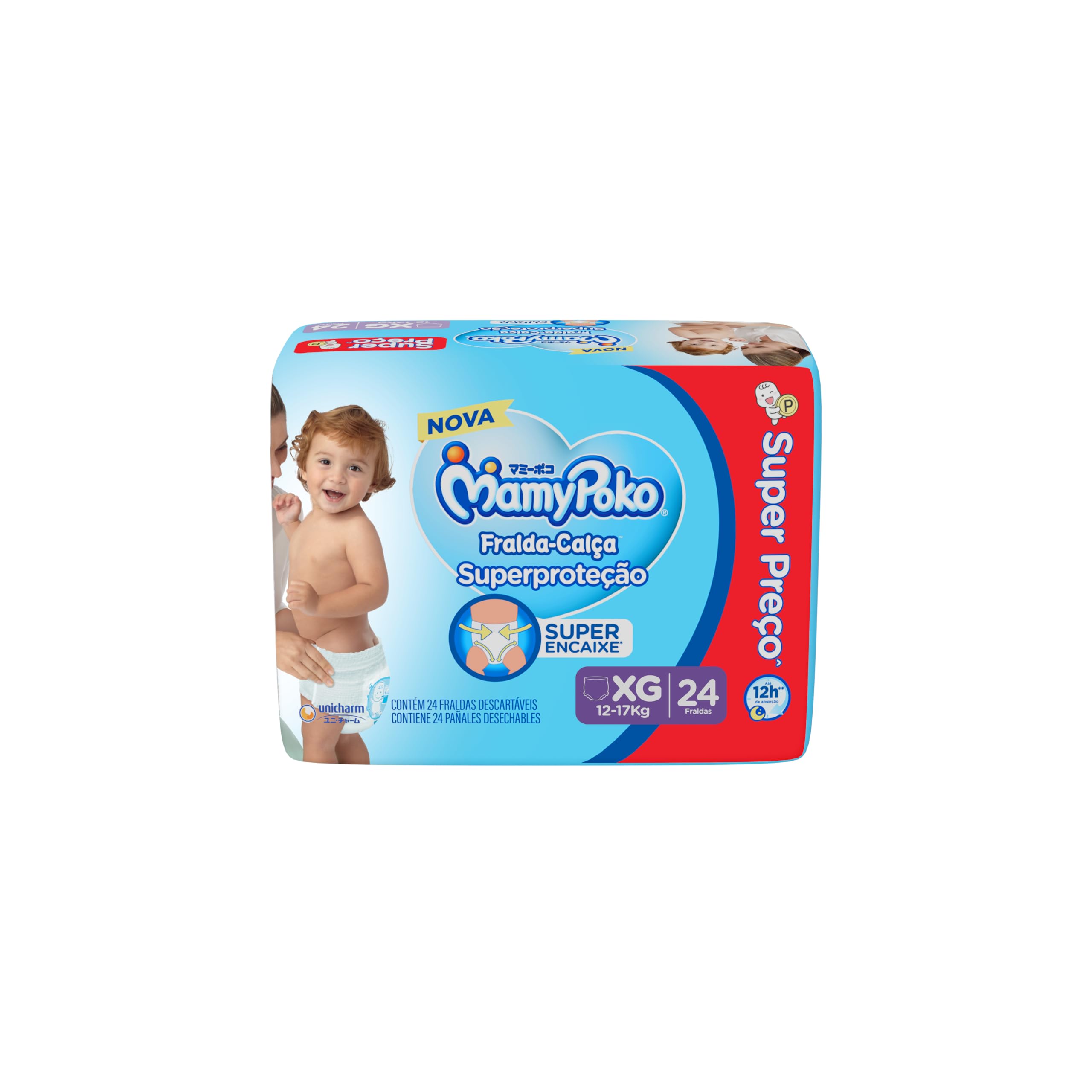 MamyPoko Fralda-Calça Superproteção XG 24 Unidades
