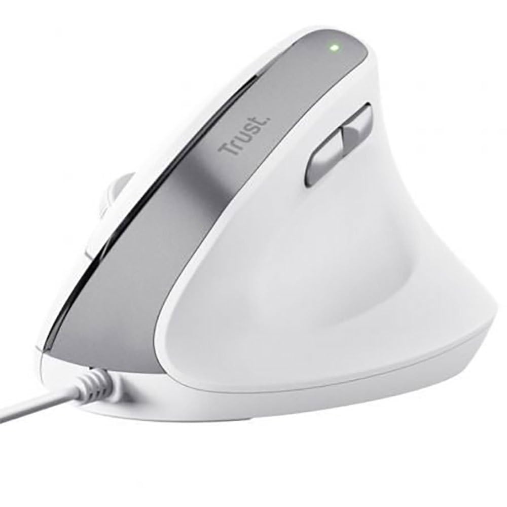 Mouse Trust Bayo II Ergonômico Branco
