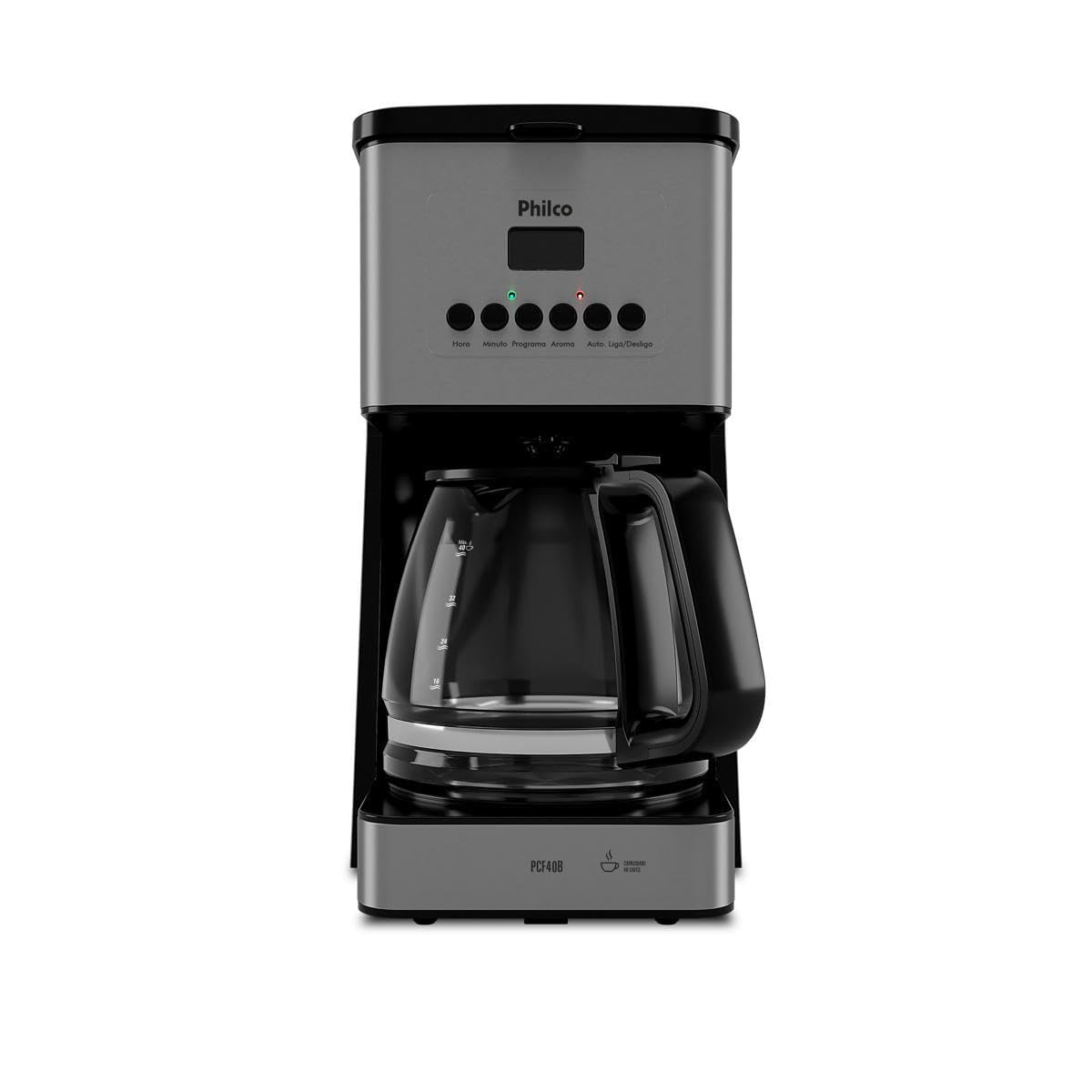 Cafeteira Philco 40 Cafezinhos 1000W Painel Digital PCF40B 127V