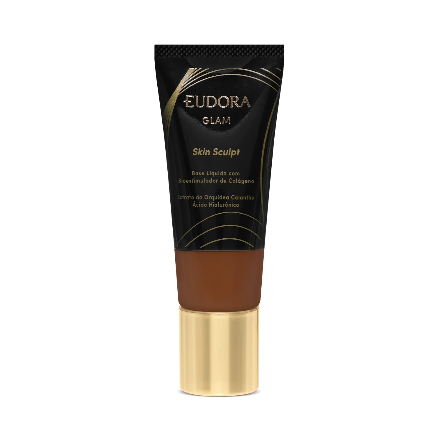 Eudora Glam Skin Sculpt Base Líquida Semi Matte Cor 100, 30ml
