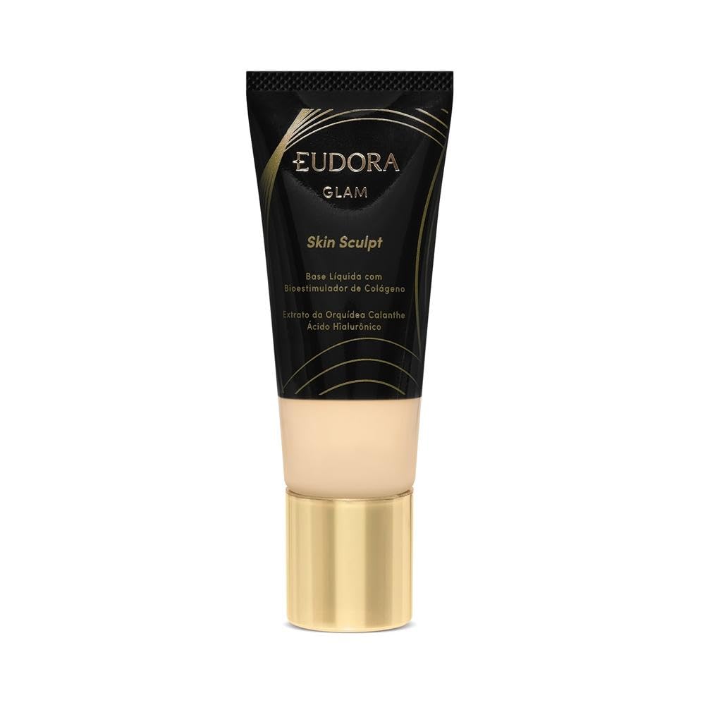 Eudora Glam Skin Sculpt Base Líquida Semi Matte Cor 10, 30ml