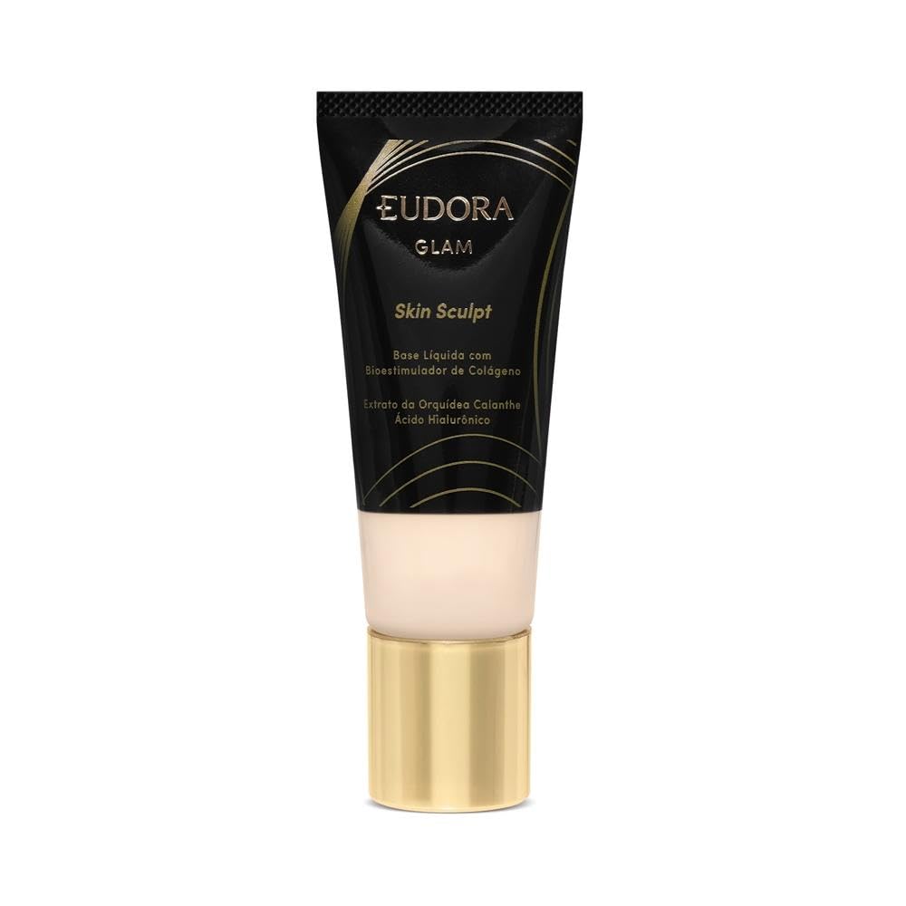 Eudora Glam Skin Sculpt Base Líquida Semi Matte Cor 00, 30ml