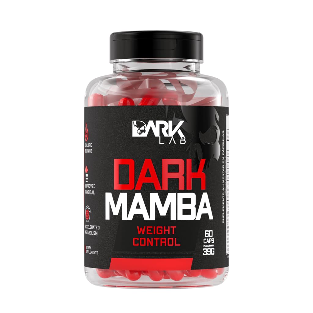 Termogênico Dark Mamba com 60 Cápsulas