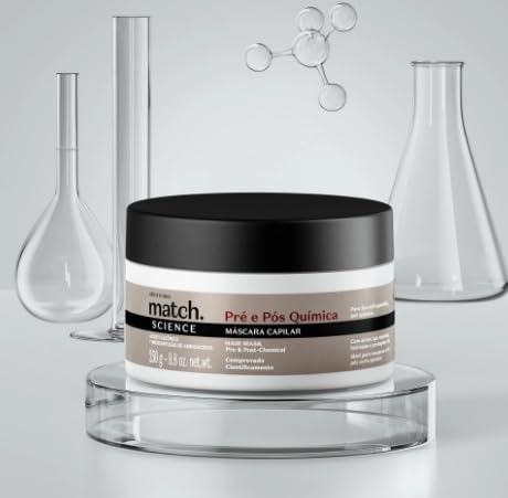 O Boticário Match Science Máscara Pré e Pós Química 250g