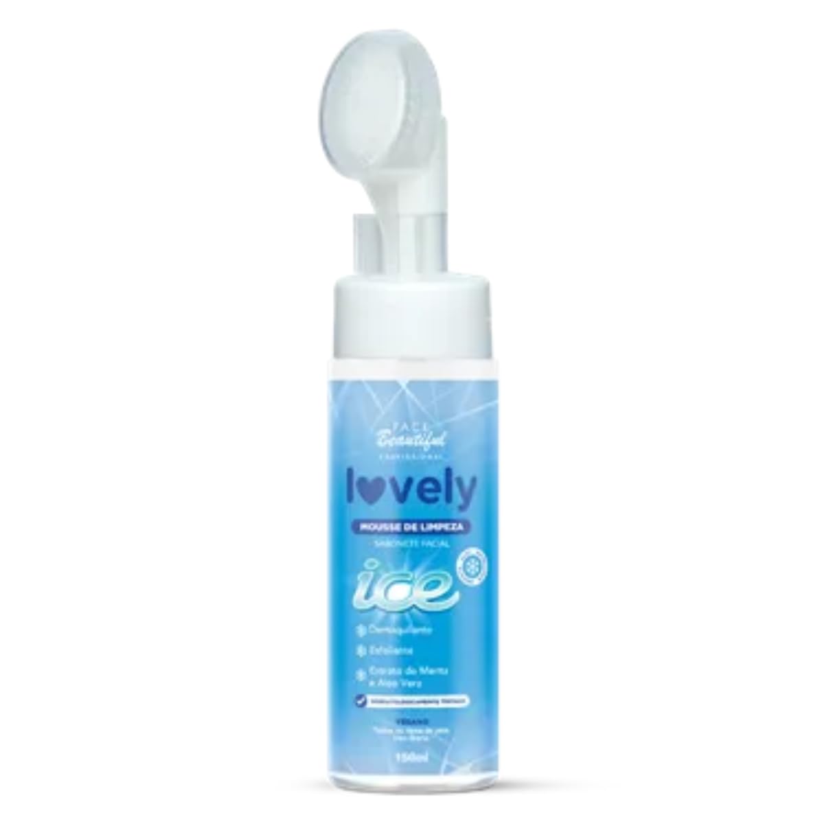 Face Beautiful Ice Espuma de Limpeza Facial 150ml com Aplicador