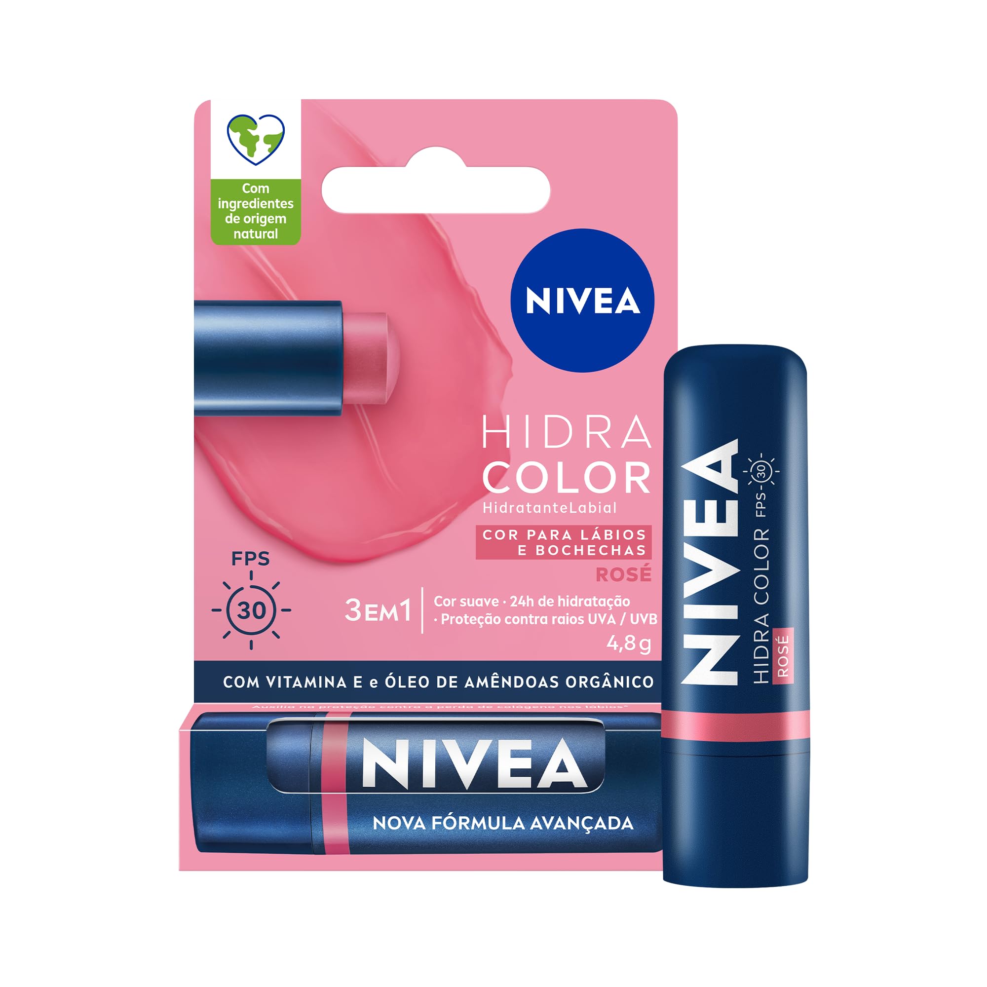 NIVEA Hidratante Labial Hidra Color Rosé