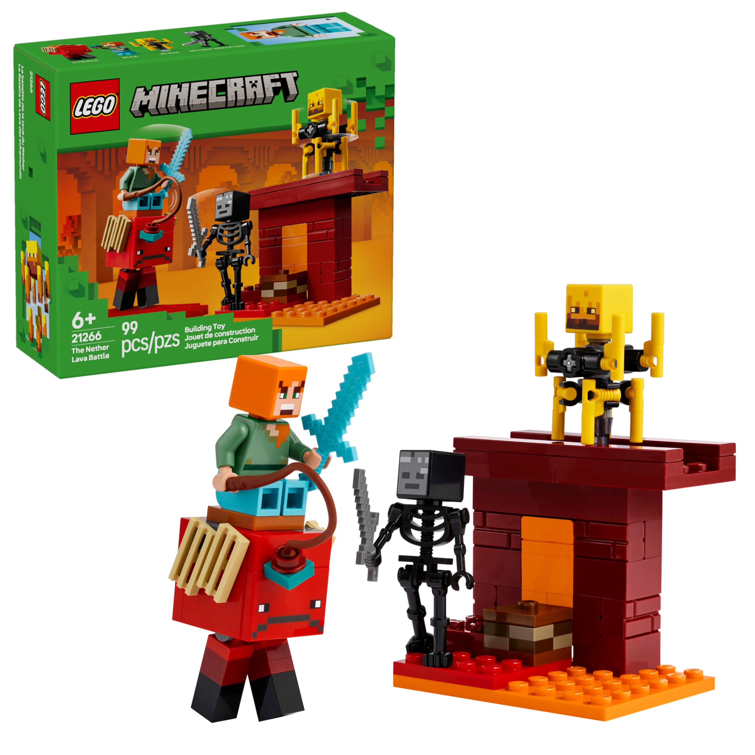 LEGO Minecraft 21266 A Batalha de Lava no Nether