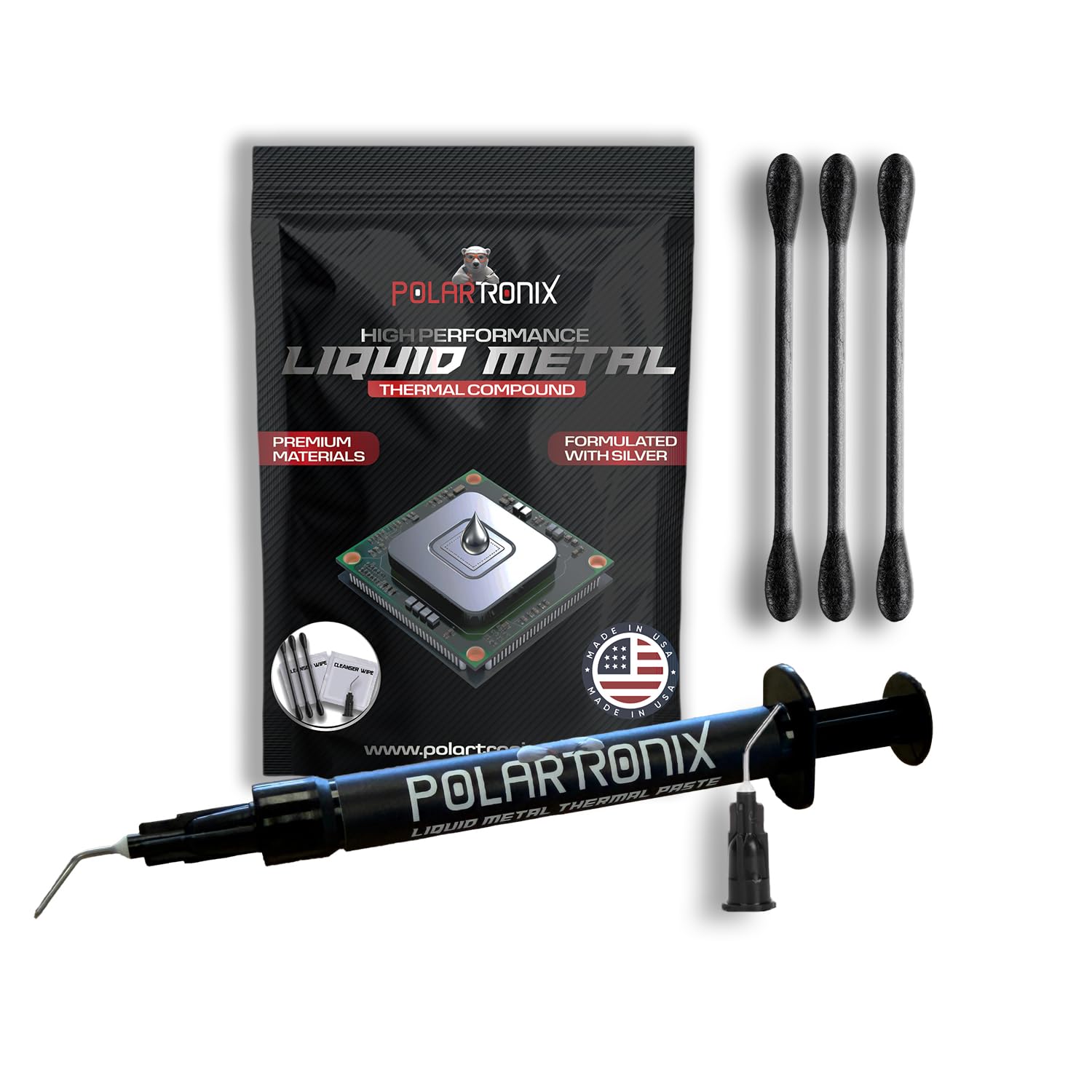 PolarTronix Pasta térmica de metal líquido, 1 grama