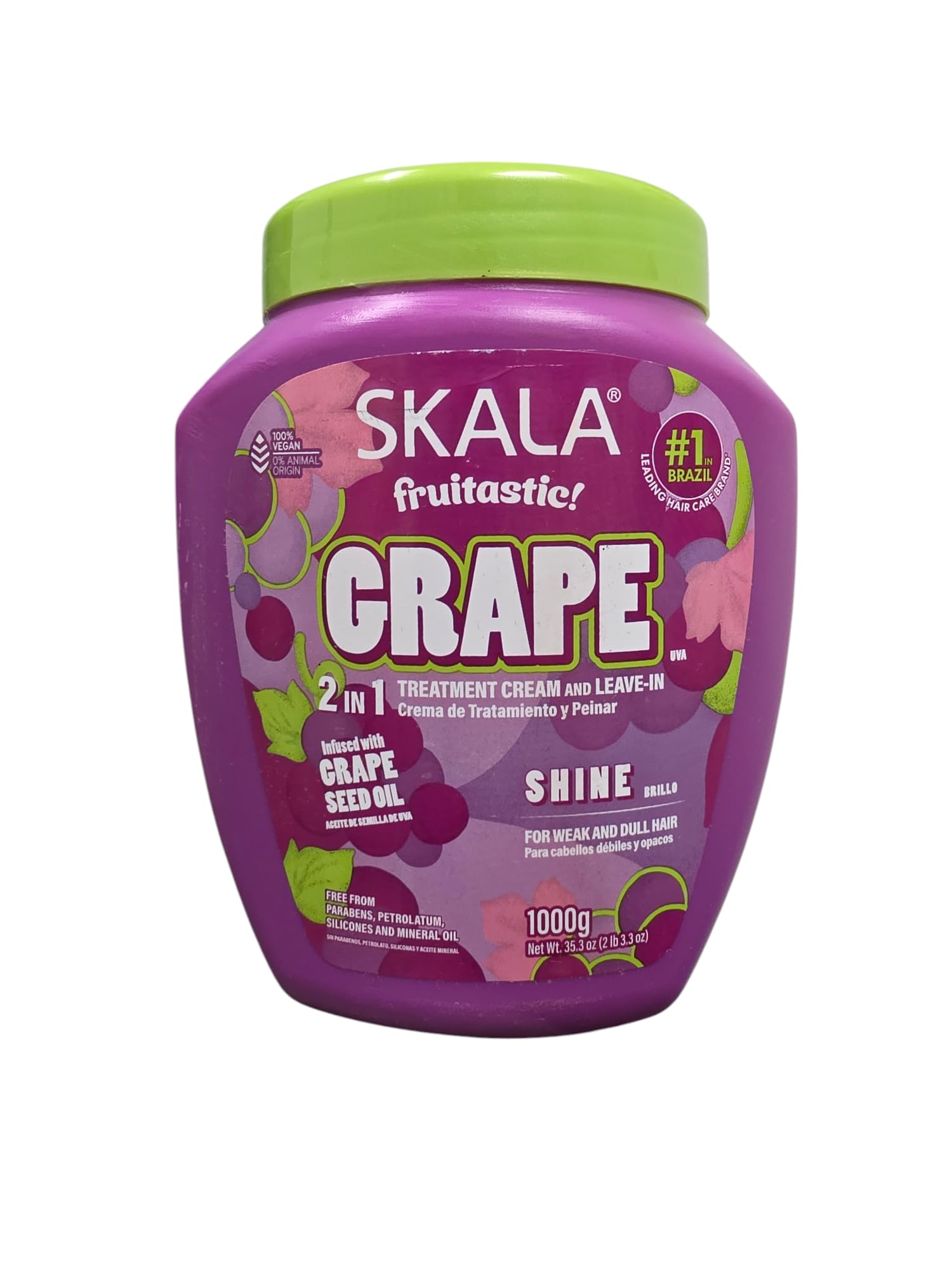 Creme de Tratamento Skala Uva 1kg – Hidratação, Brilho e Ação Antioxidante – Vegano e Liberado