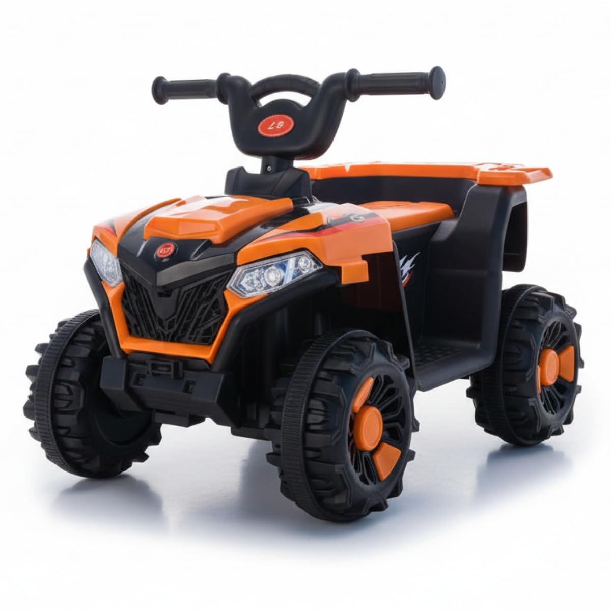 Mini Quadriciclo Elétrico Infantil Bateria 6V com Luz e Som (Laranja)