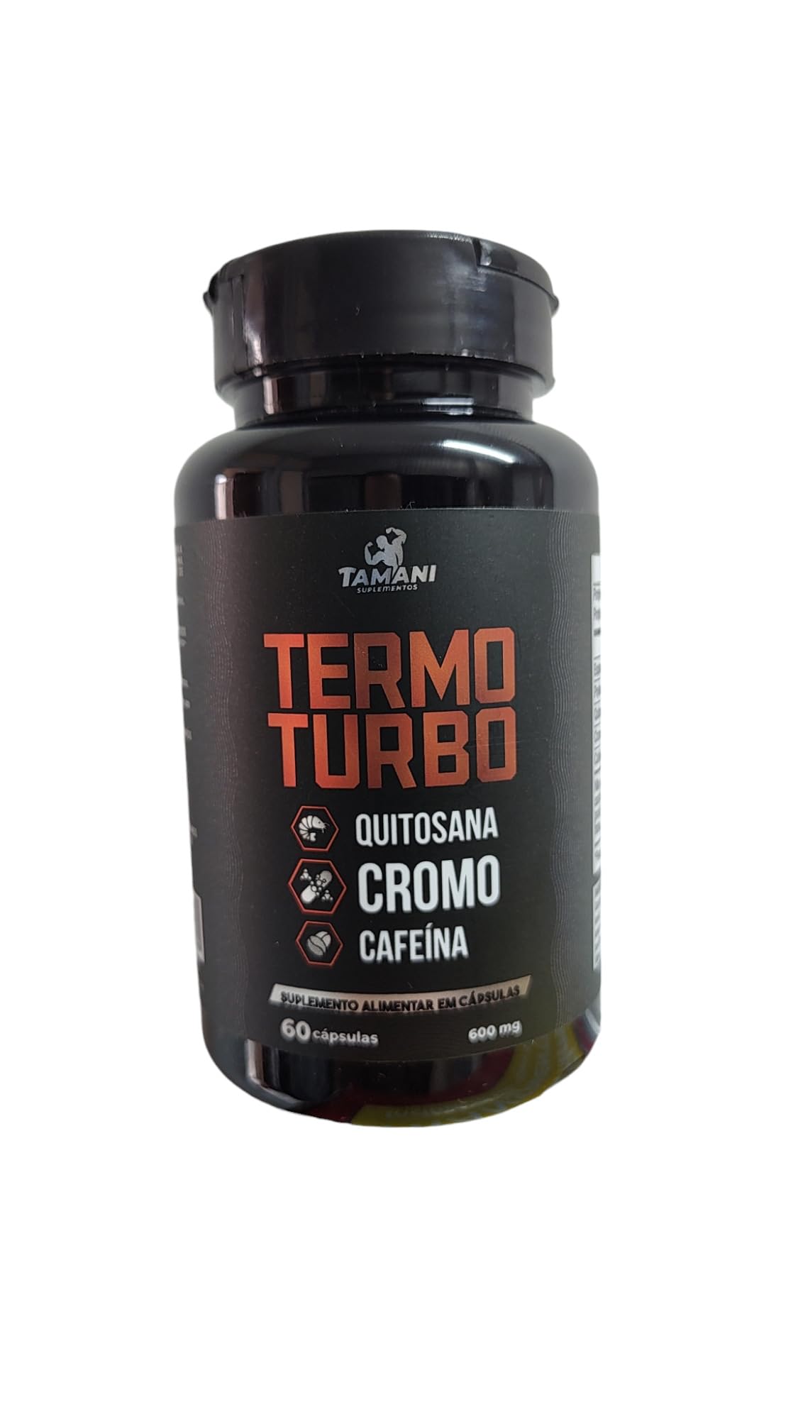 Termogênico de Cafeína com Quitosana, 60 Cápsulas