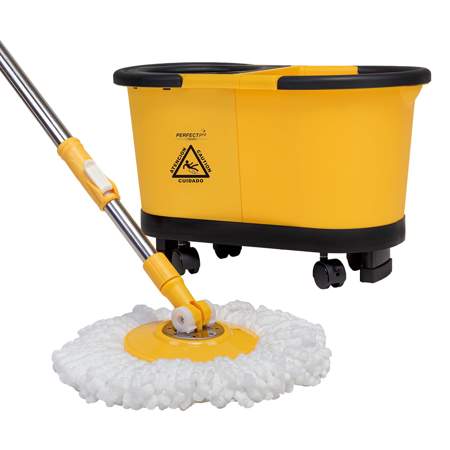 Perfect Pro Mop Safe Pro Giratório com Centrífuga 360° e Balde Duplo
