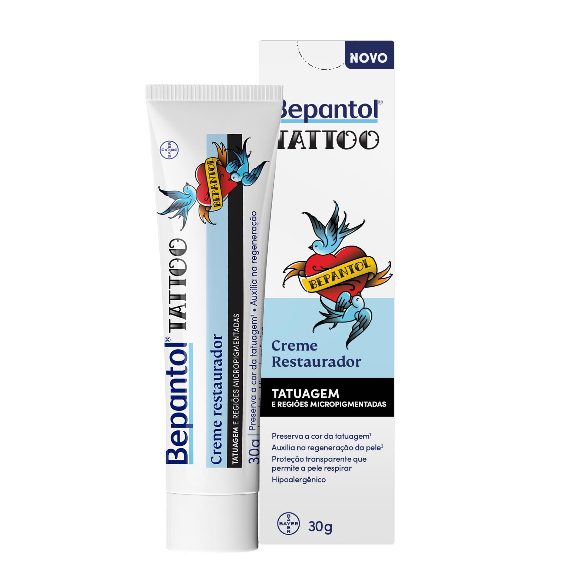 Bepantol Derma Tattoo Hidratante Corporal Restaurador de Tatuagem 30g