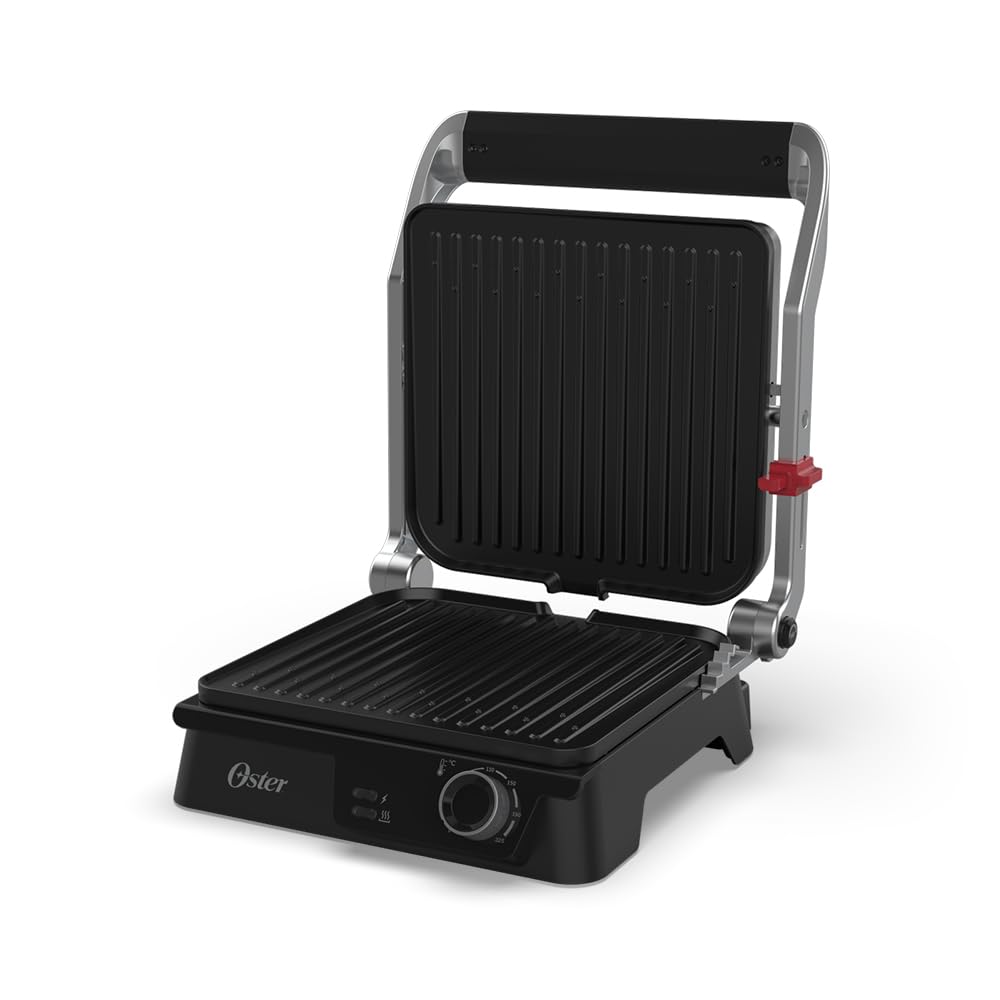 Grill Elétrico Multiuso Inox Oster 2 em 1 OGRL610