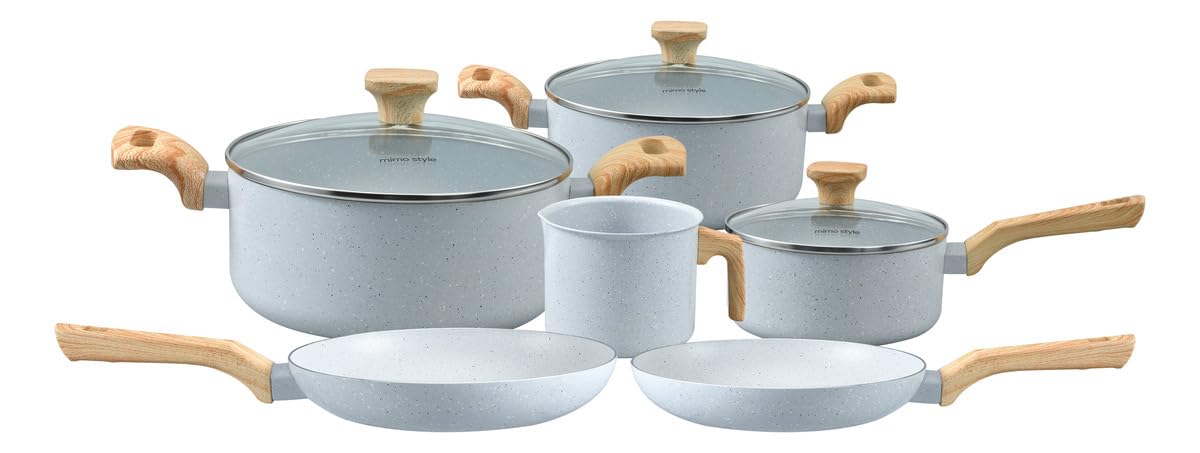 Conjunto Panelas 6 Peças Pratic Cook Mimo Cinza
