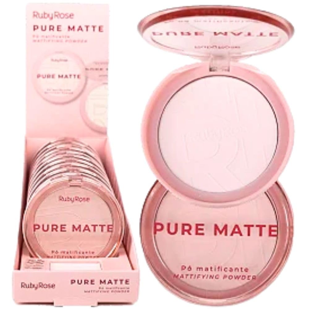 Pó Compacto Matificante Hbm402 Radiant Kiss Ruby Rose