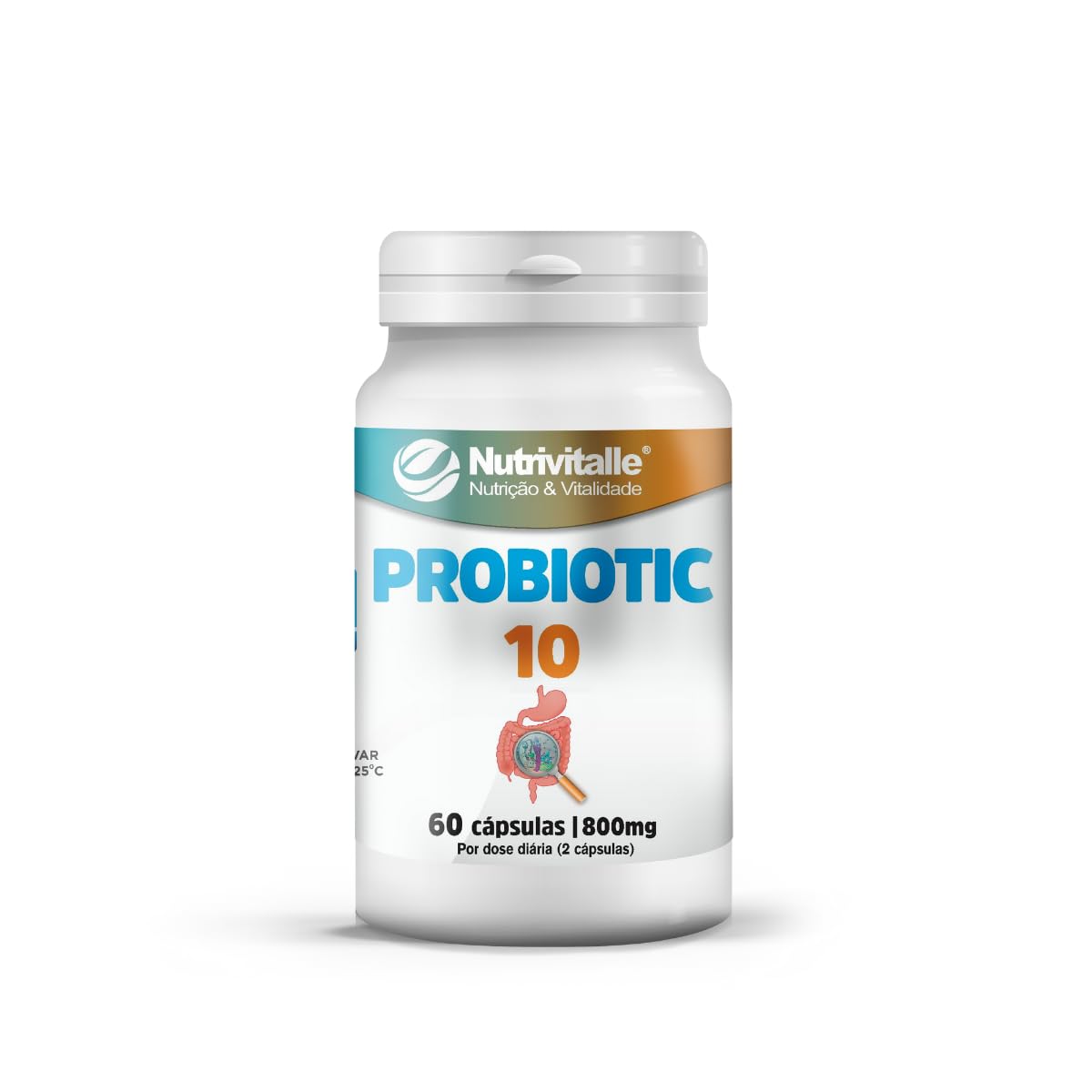 Probiótico Probiotic 10 Nutrivitalle com 60 Cápsulas