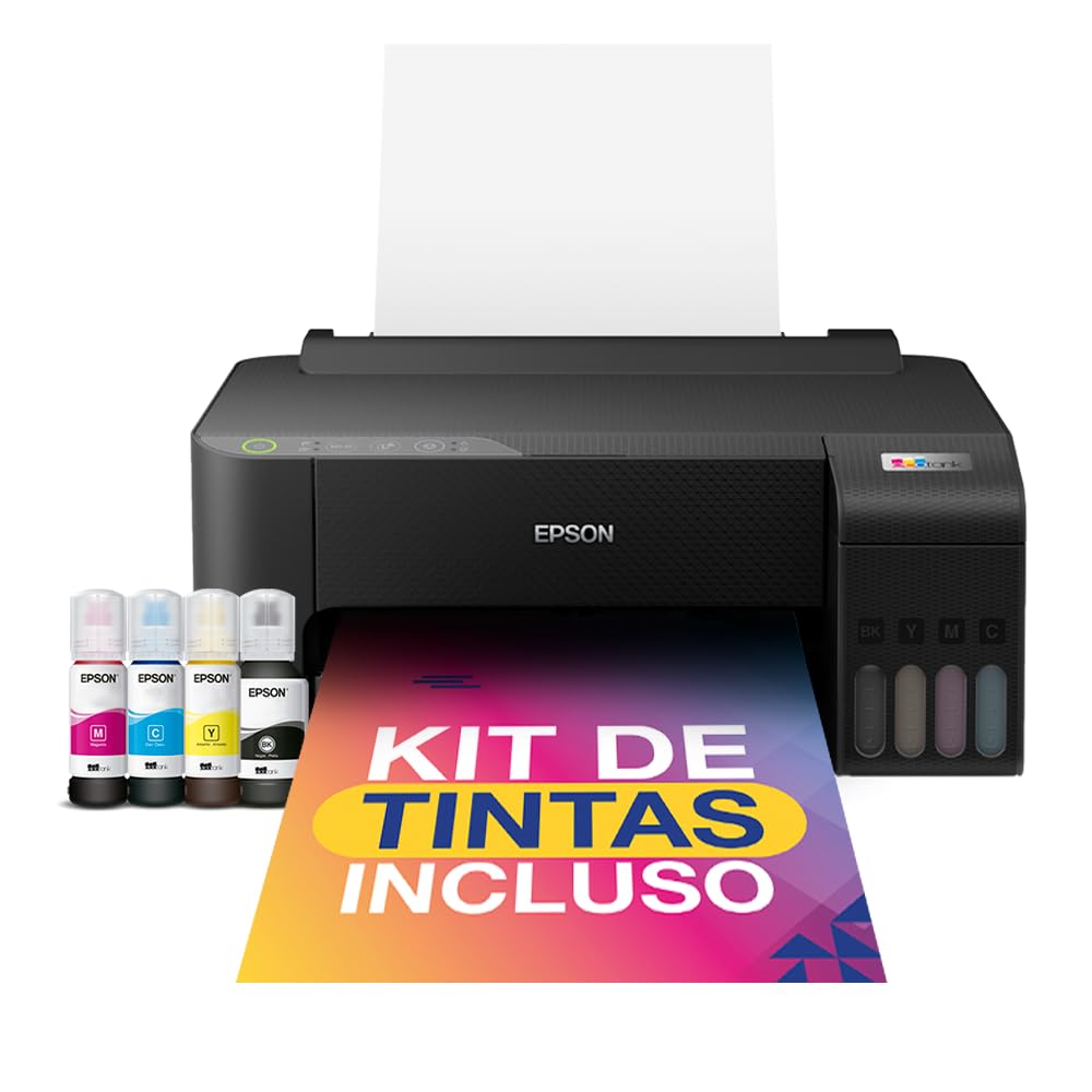Impressora Epson EcoTank L1250, Tanque de Tinta Colorida, Wi-Fi Direct, Comando de Voz, Bivolt