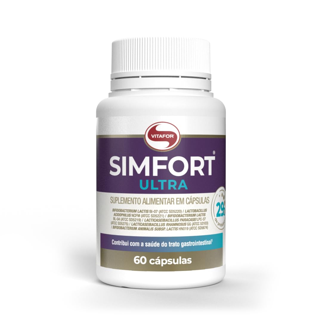 Probiótico Simfort Ultra Vitafor com 60 Cápsulas