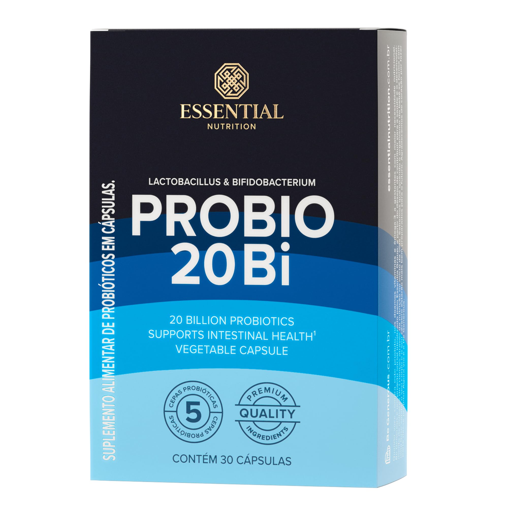 Probiótico Probio 20 Bilhões Essential Nutrition com 30 Cápsulas