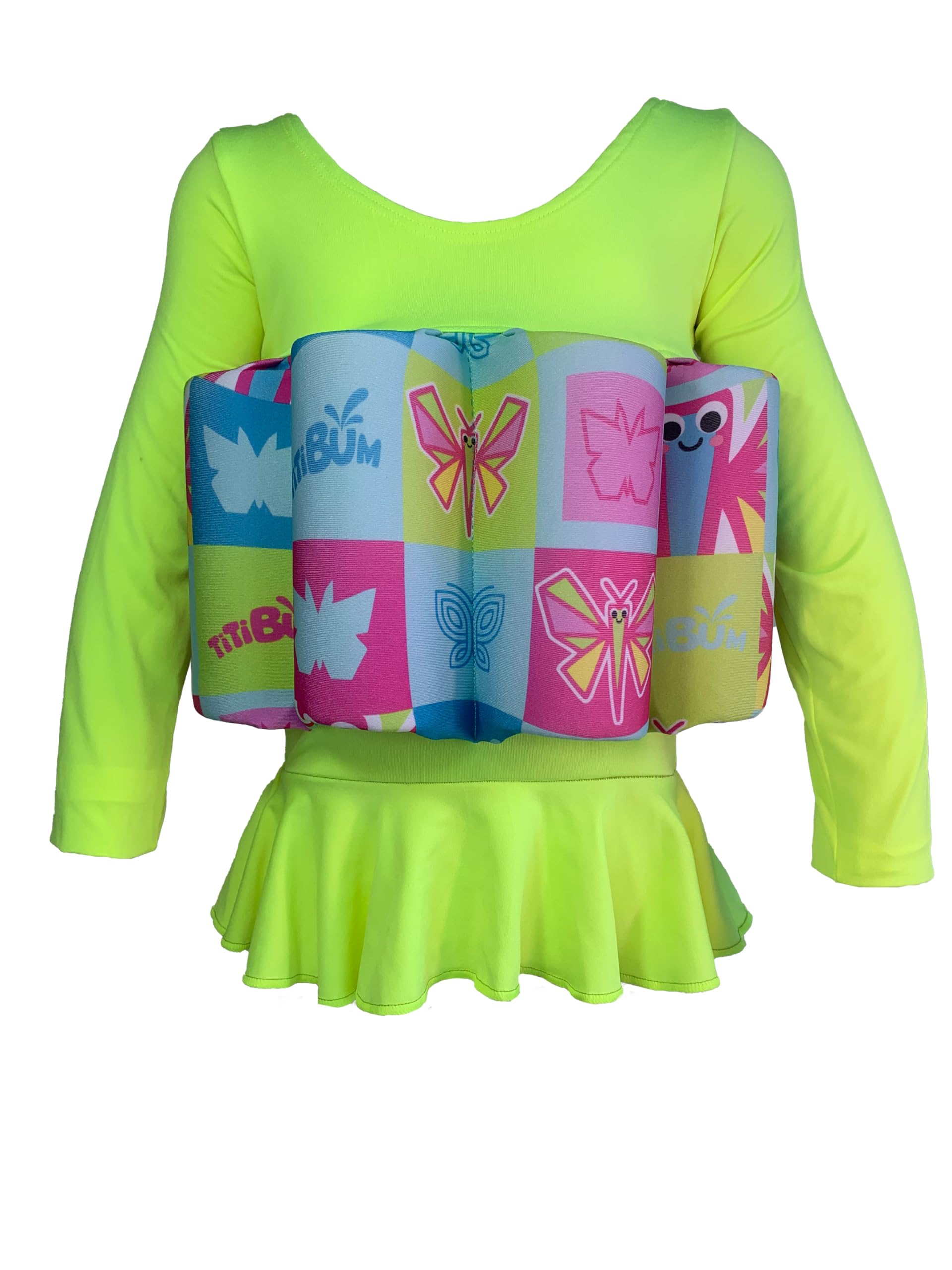 BOIA INFANTIL TITIBUM - ROUPA FLUTUANTE MANGA LONGA MENINA