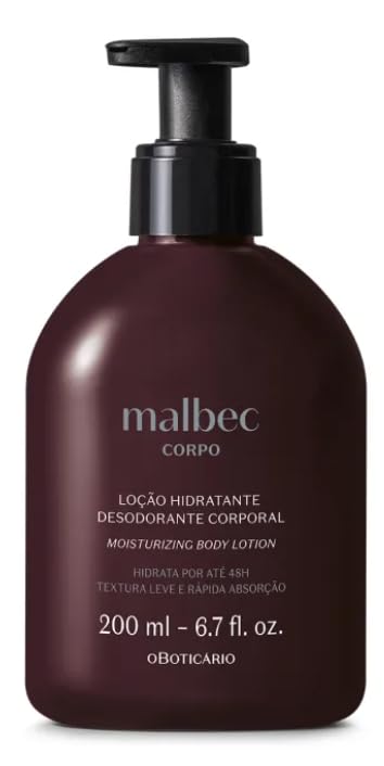 Loção Hidratante Desodorante Corporal Malbec 200ml