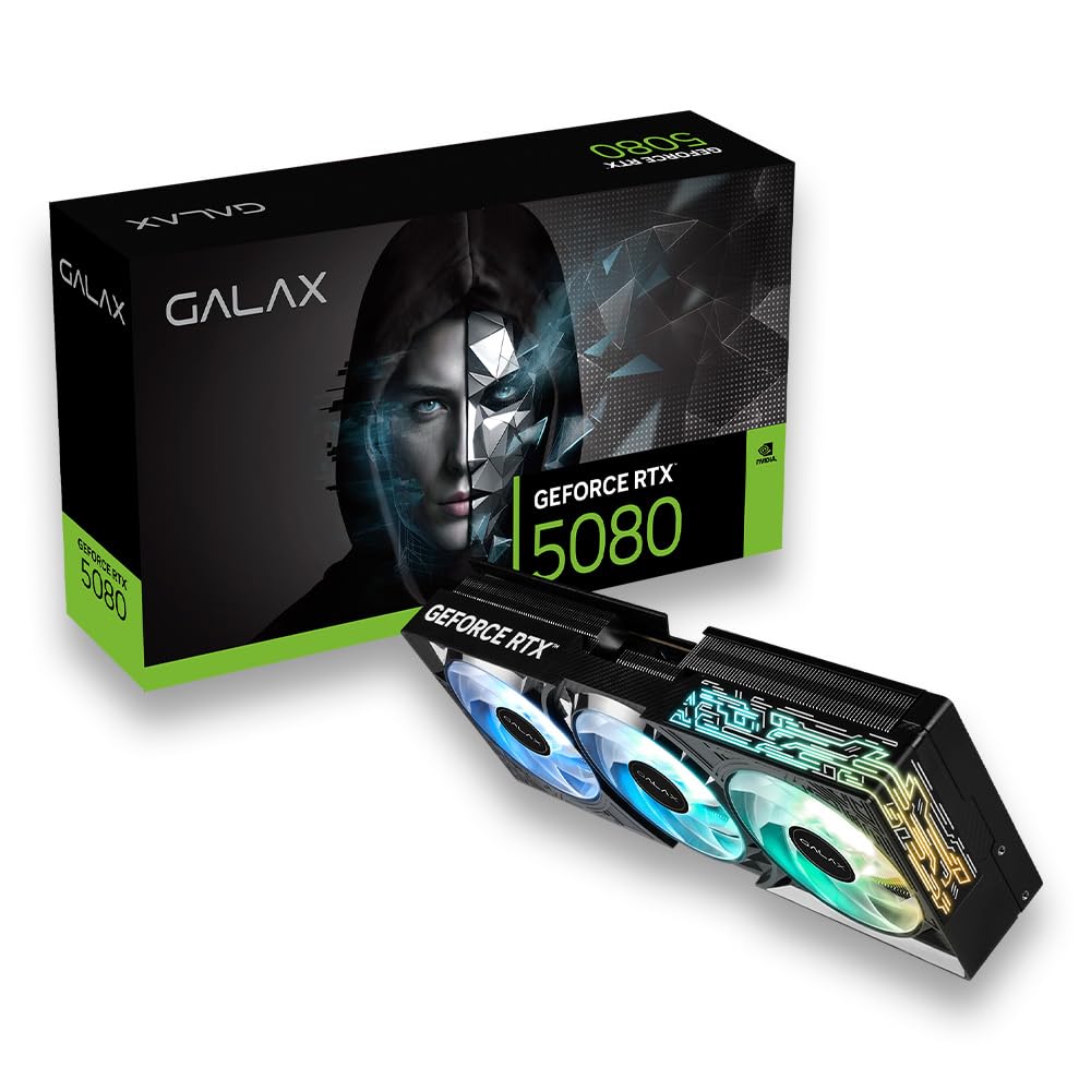 Placa de Vídeo Galax GeForce RTX 5080 16GB 1-Click OC