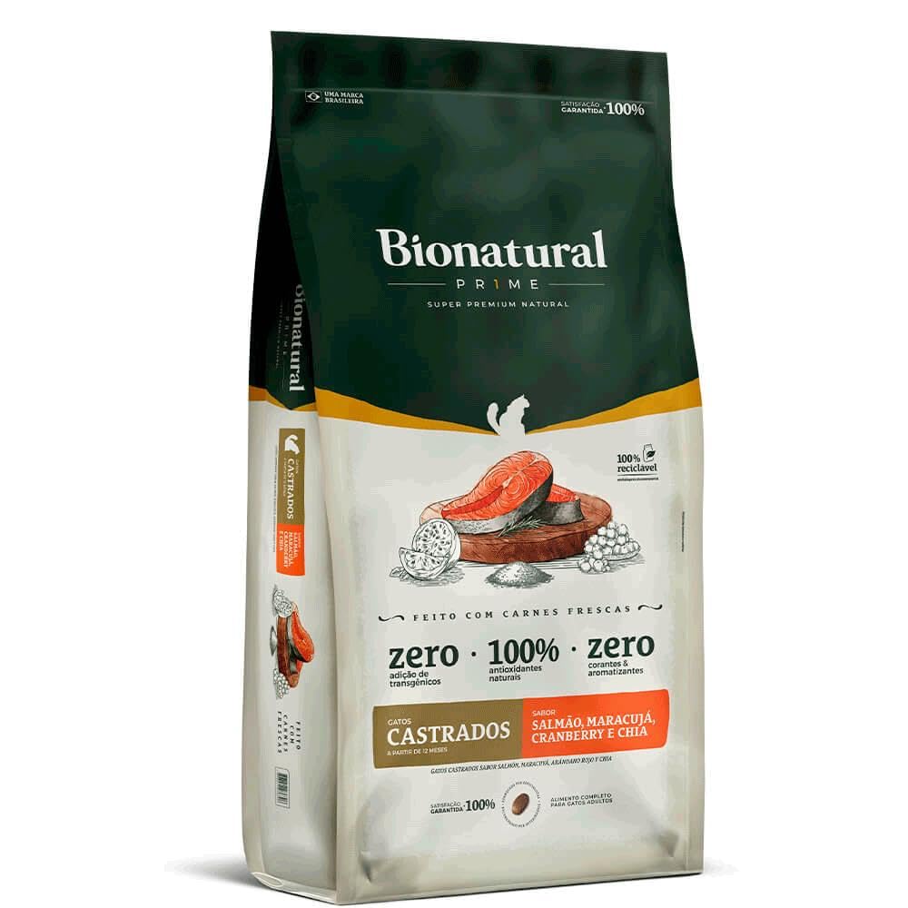 Bionatural Prime - Salmão Gatos Castrados 1,5kg